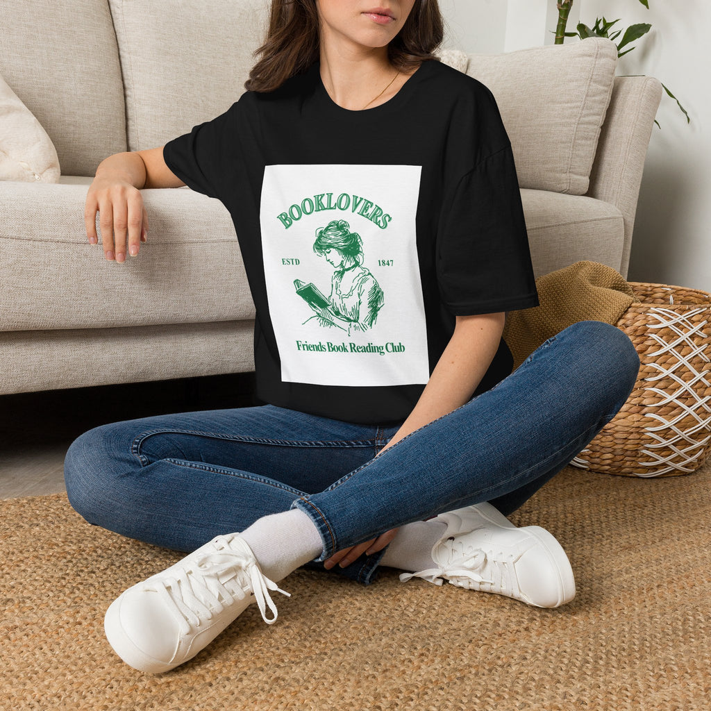 Booklovers T-Shirt — Vintage Reader Graphic Tee (Friends Beach Reading Club)
