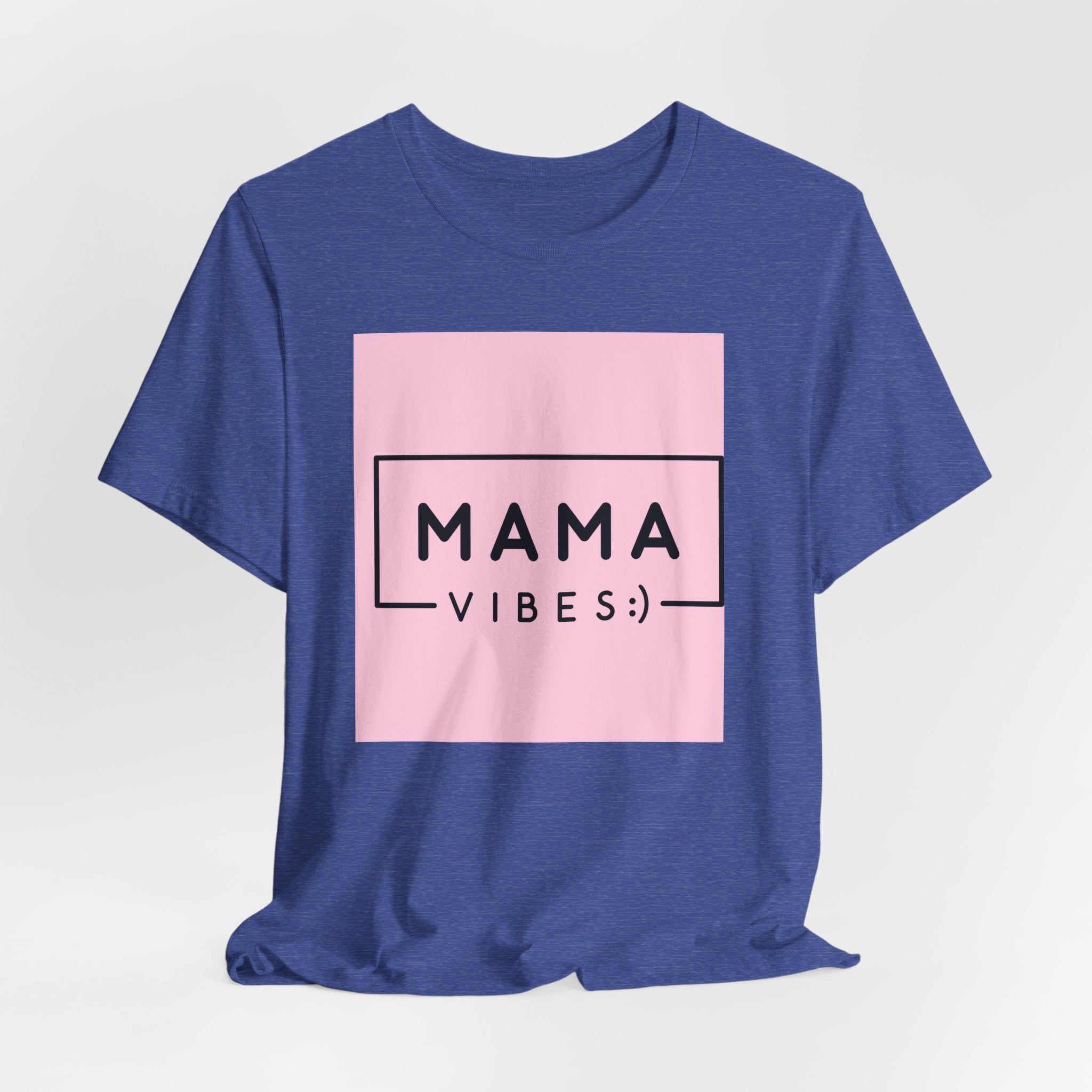 Mama Vibes Pink Graphic Tee – Mothers Day Casual T‑Shirt
