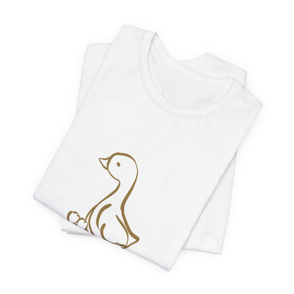 Goose Graphic Tee – Cute Minimal Duckling Design