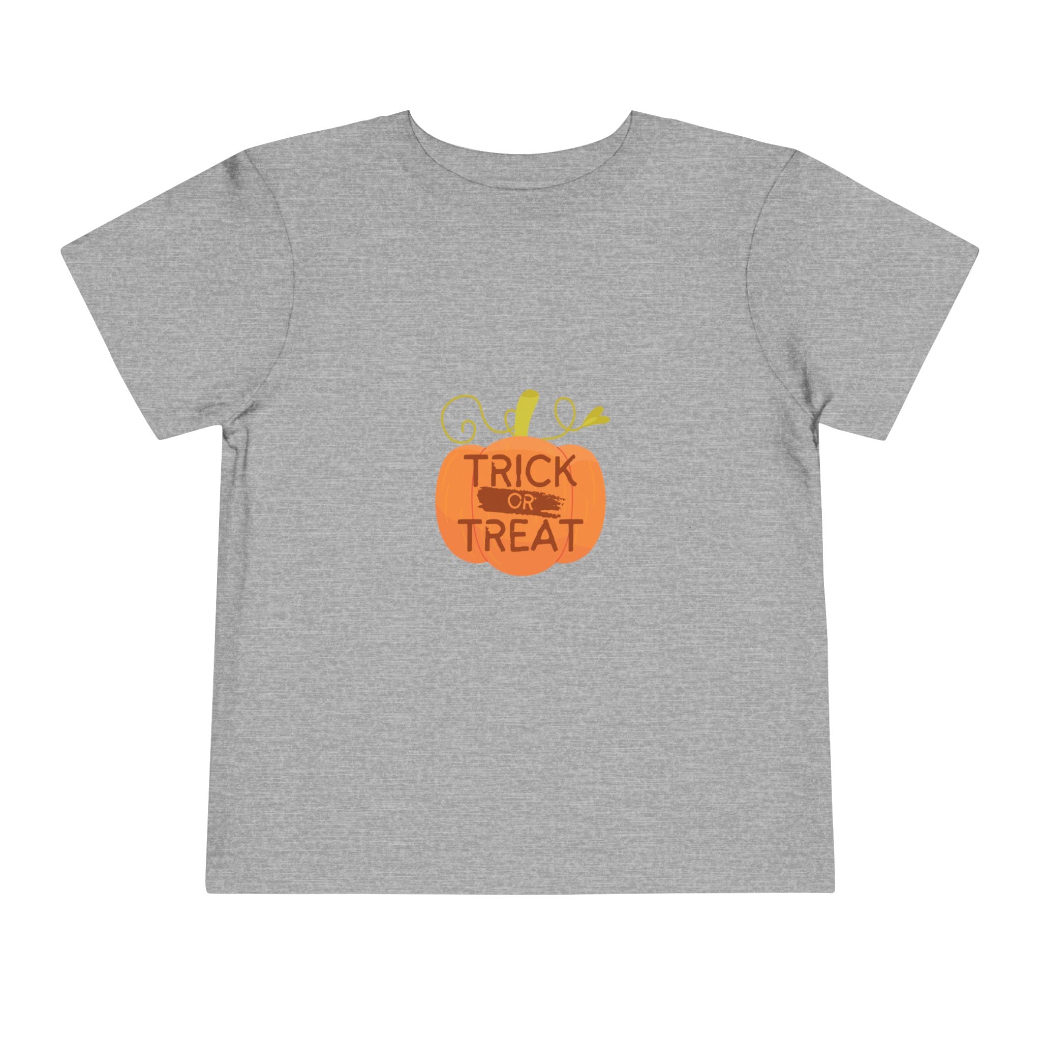 Toddler Tee — "Trick or Treat" Pumpkin Halloween Shirt