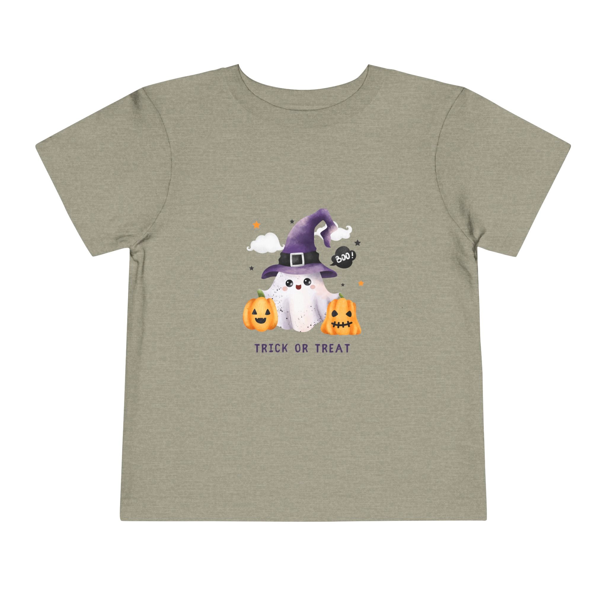 Toddler Tee — Cute Halloween Gnome with Pumpkins, "Trick or Treat"