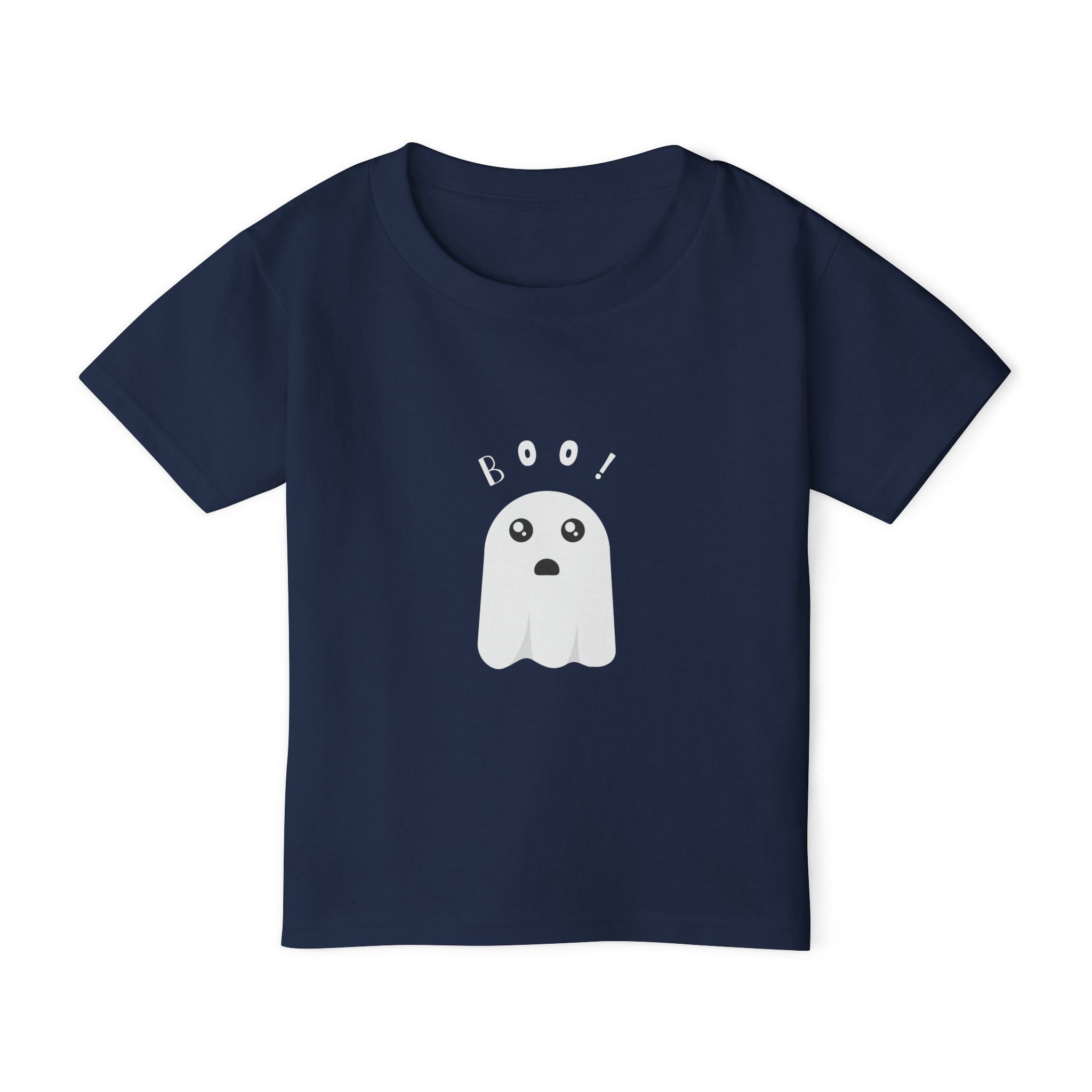 Cute "Boo!" Ghost Toddler T-Shirt — Halloween Baby Tee