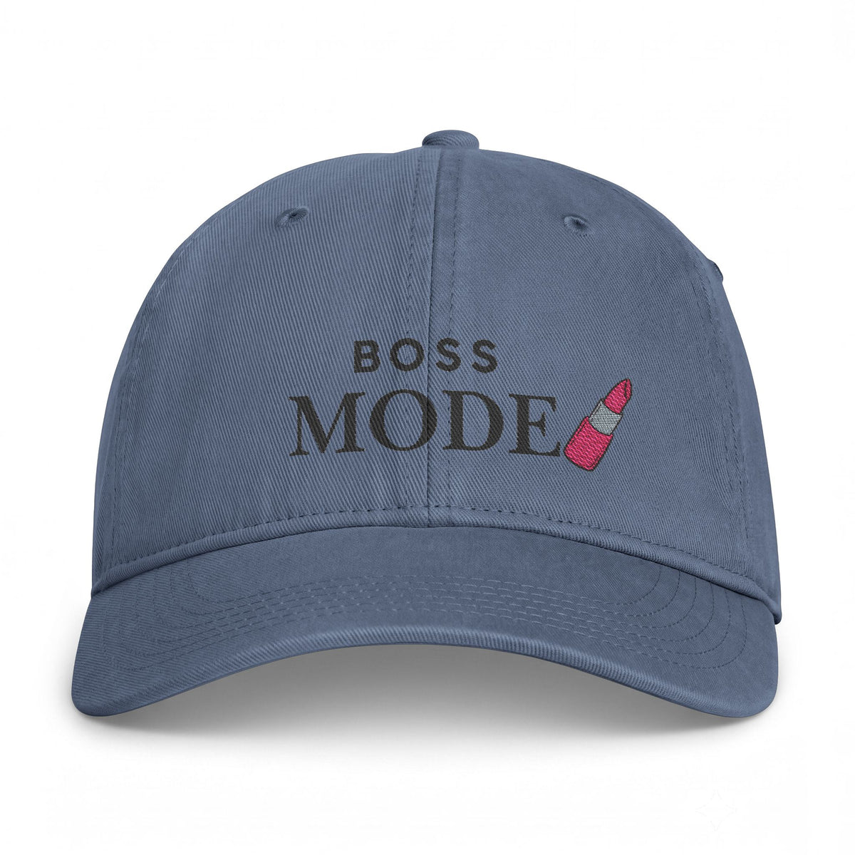 Boss Mode Coastal Washed Cap — Embroidered Flamingo & Pineapple Beach Hat