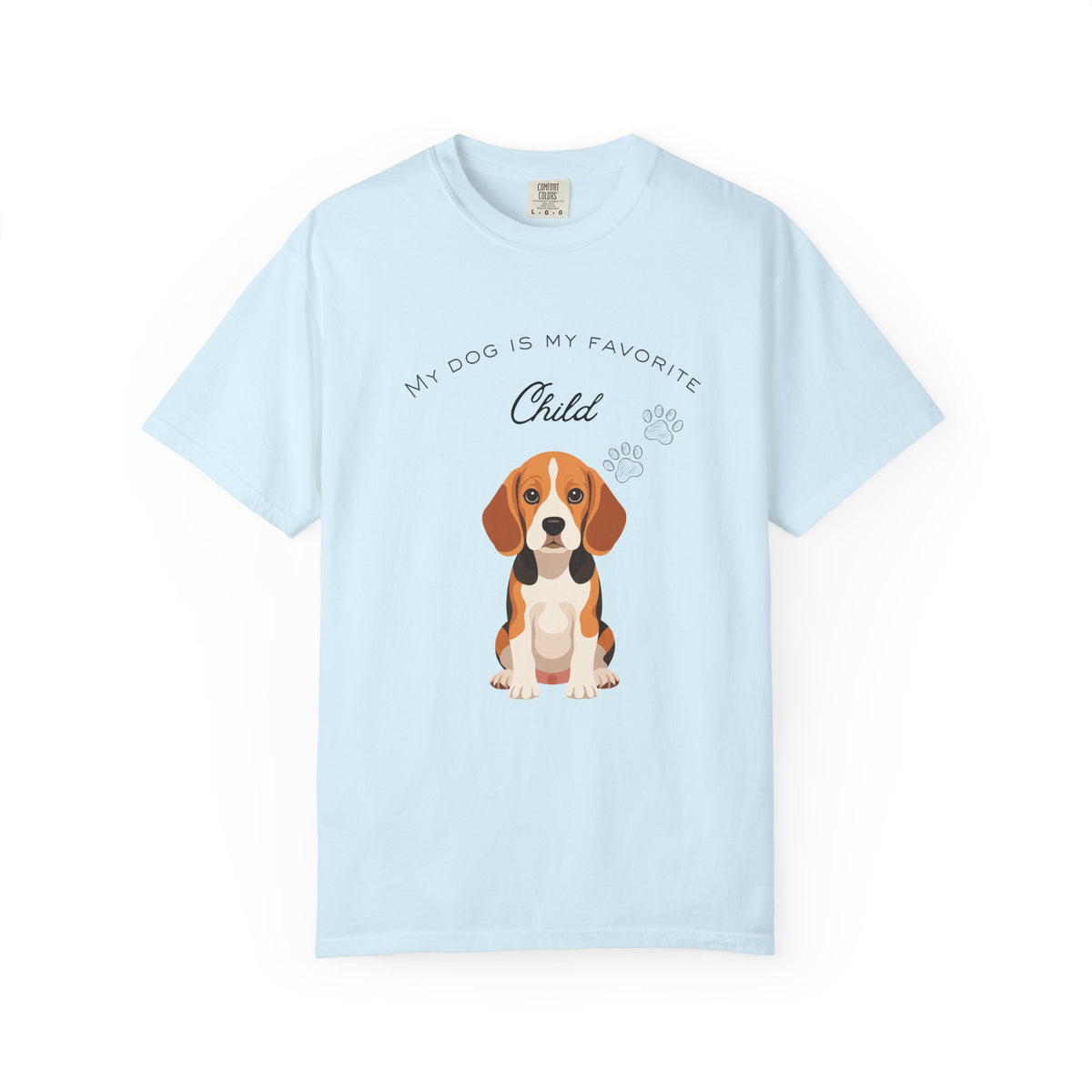 Dog Mom T-Shirt - "My Dog Is My Favorite Child" Cute Beagle Tee for Pet Lovers