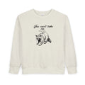 Toddler Sweatshirt — 'You Can't Take Me Anywhere' Raccoon Graphic Kids Pullover