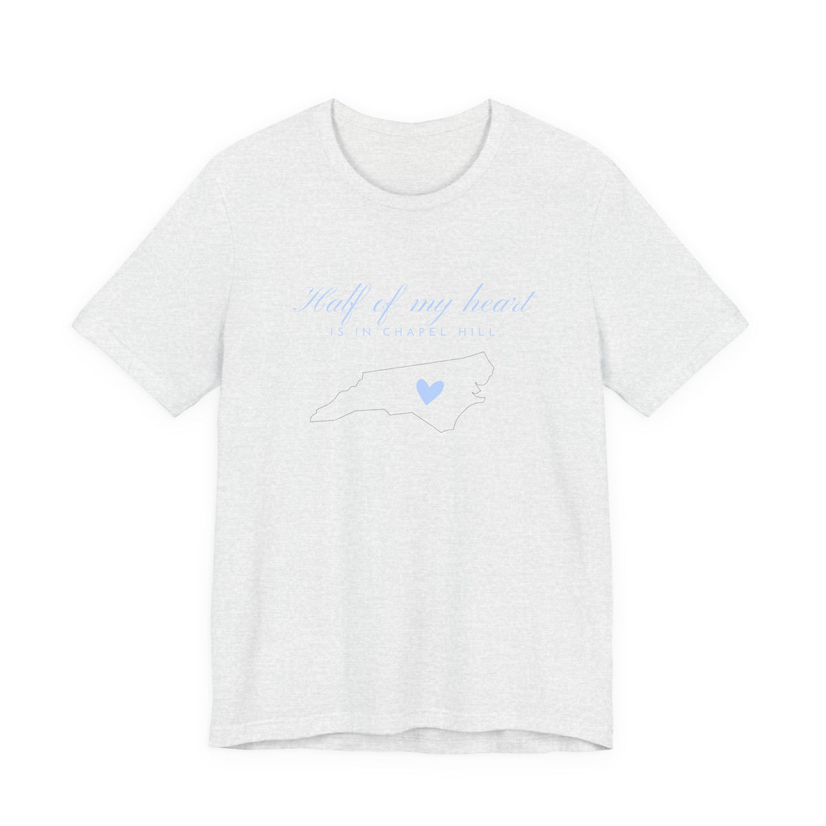 Half of My Heart T-Shirt – Minimal Blue Heart Tee