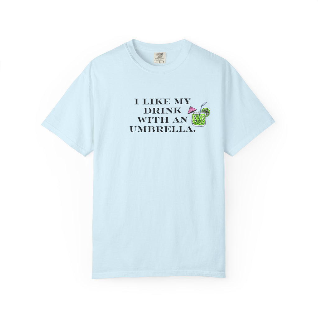 Certified Mixologist T-Shirt — I Like My Drink With An Umbrella Cocktail Tee