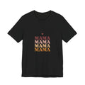 Mama Stack T‑Shirt — Retro Heart Mom Tee for Mother’s Day
