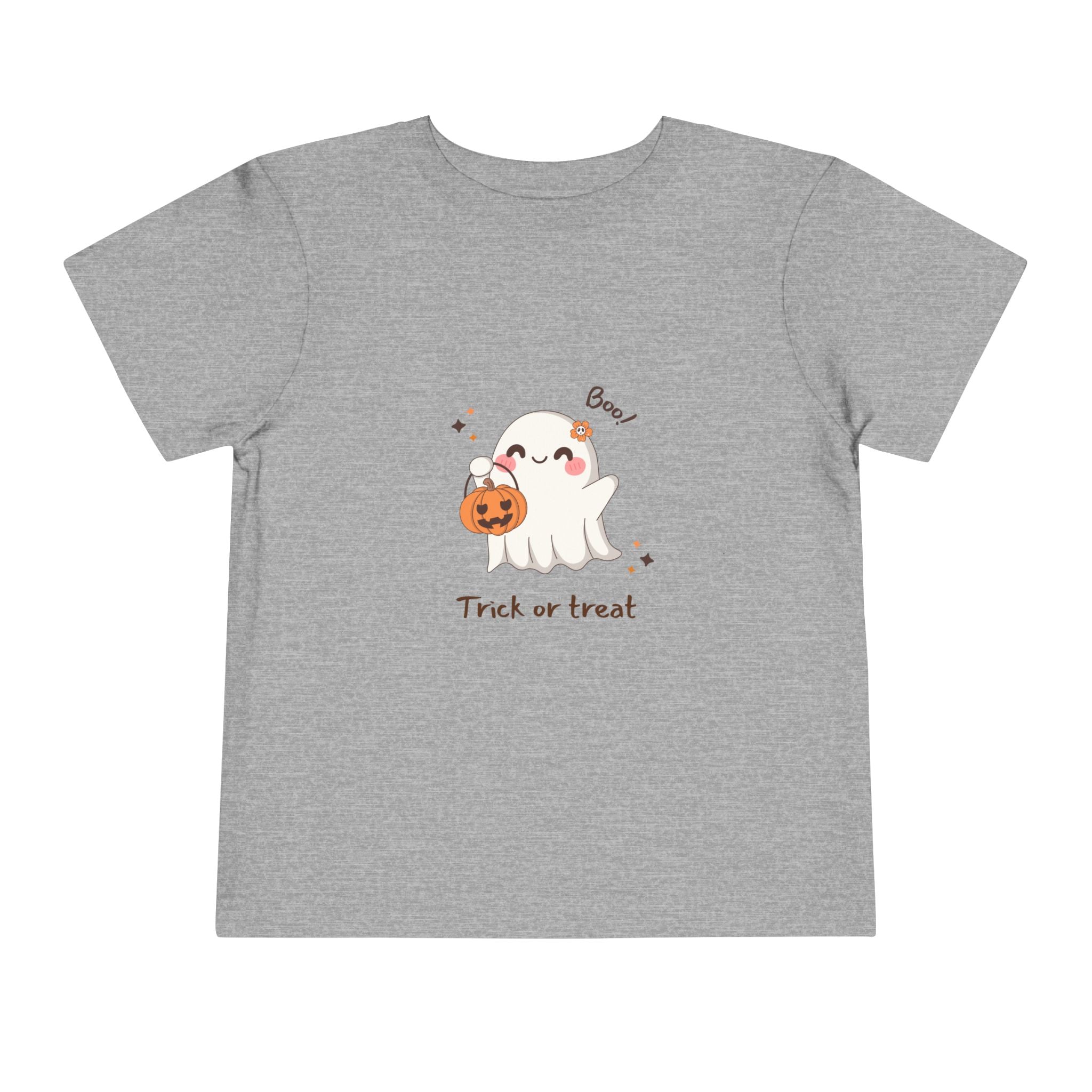 Toddler Tee — Cute Ghost ‘Trick or Treat’ Halloween Shirt