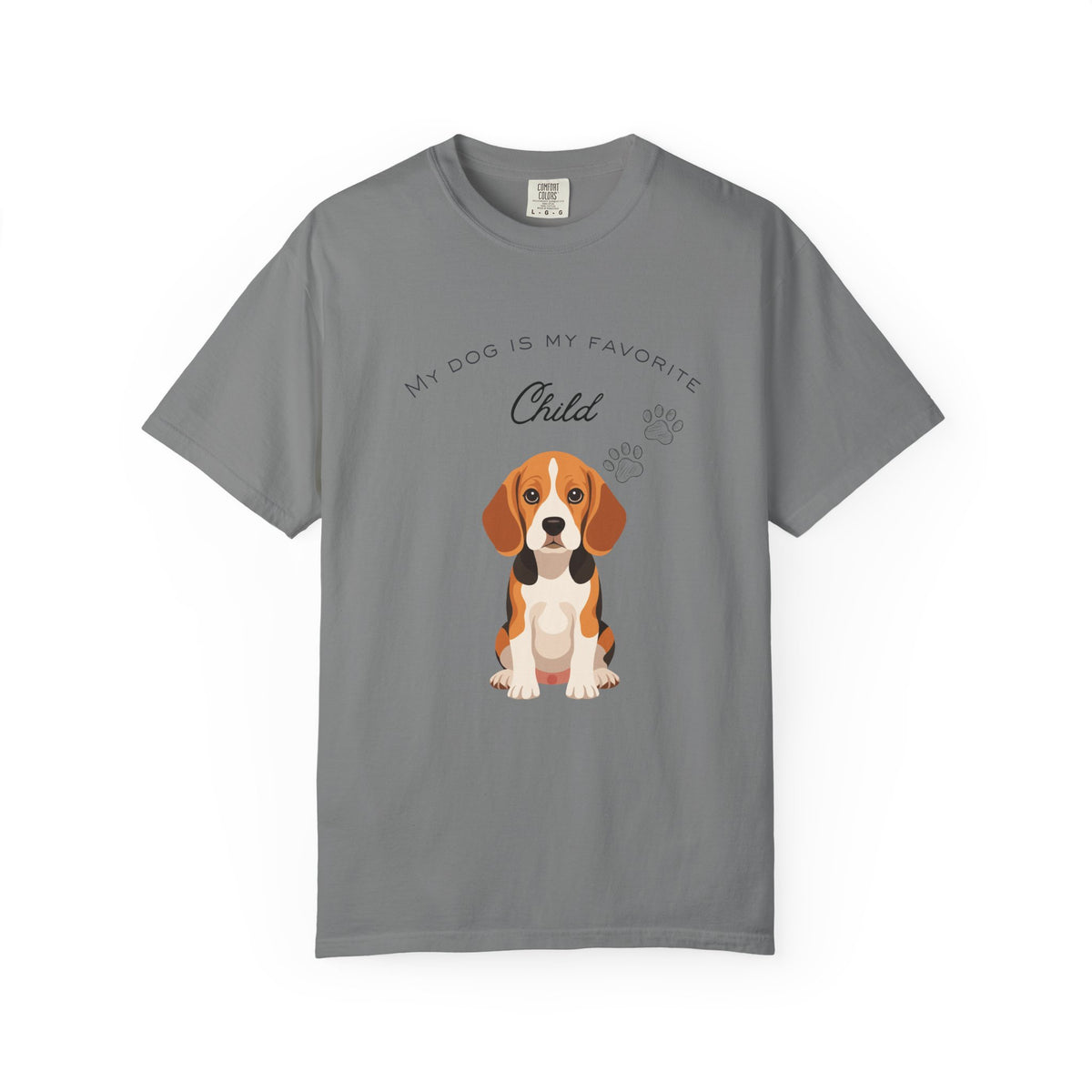 Dog Mom T-Shirt - "My Dog Is My Favorite Child" Cute Beagle Tee for Pet Lovers