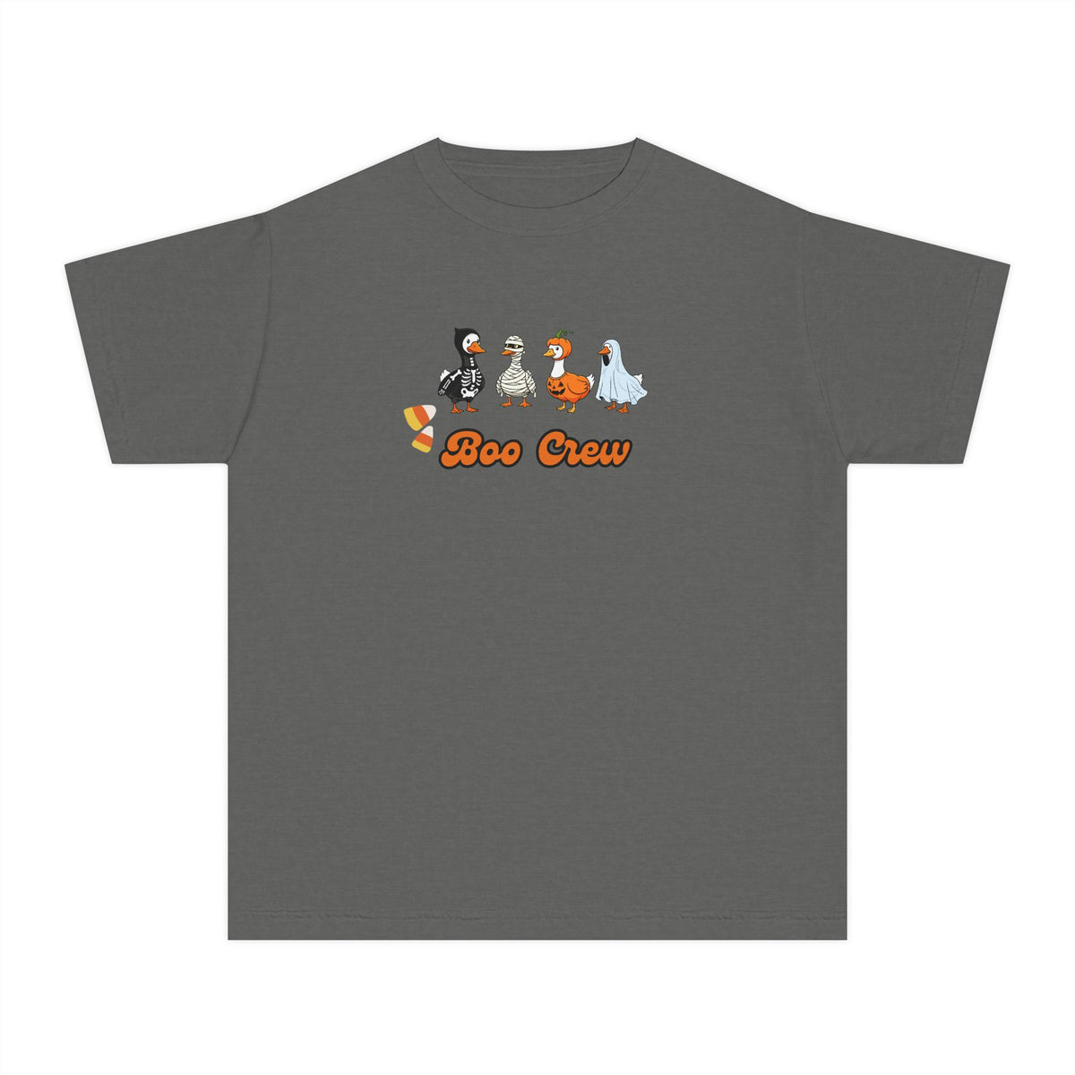 Kids "Boo Crew" Halloween Tee — Cute Ghost & Candy Corn Costume Shirt