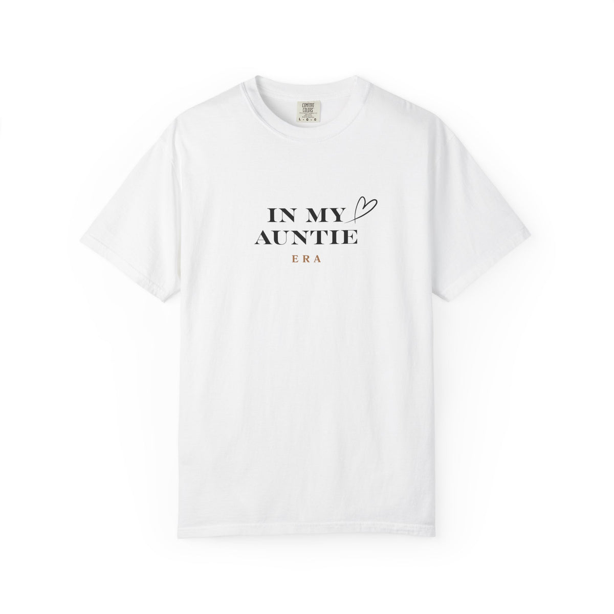 In My Auntie Era T-Shirt — Feminine Aunt Tee with Heart Graphic