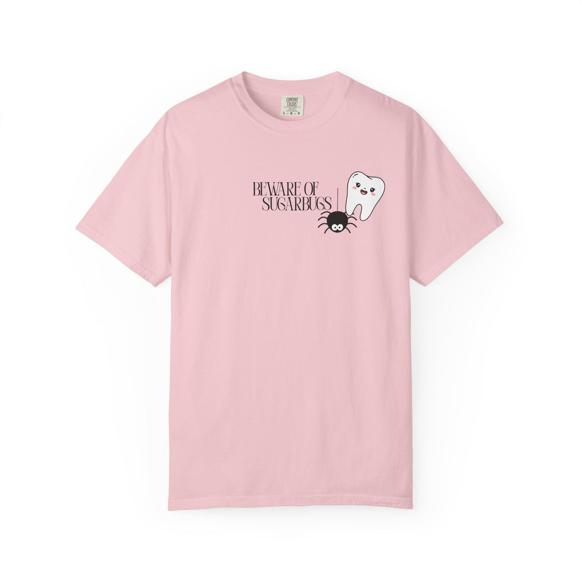 Tooth Fairy Halloween T-Shirt — Cute Witch Tooth with Toothbrush & Spider