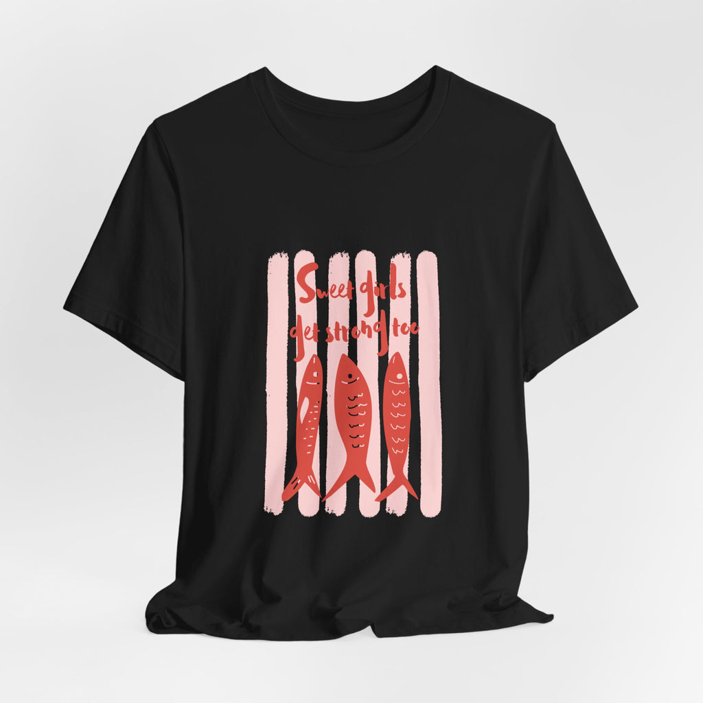 T-Shirt — Sweet Girls Get Stitched Too Graphic Tee