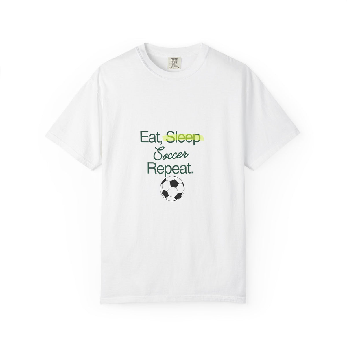 Eat, Sleep, Soccer, Repeat T-Shirt — Youth & Adult Soccer Tee