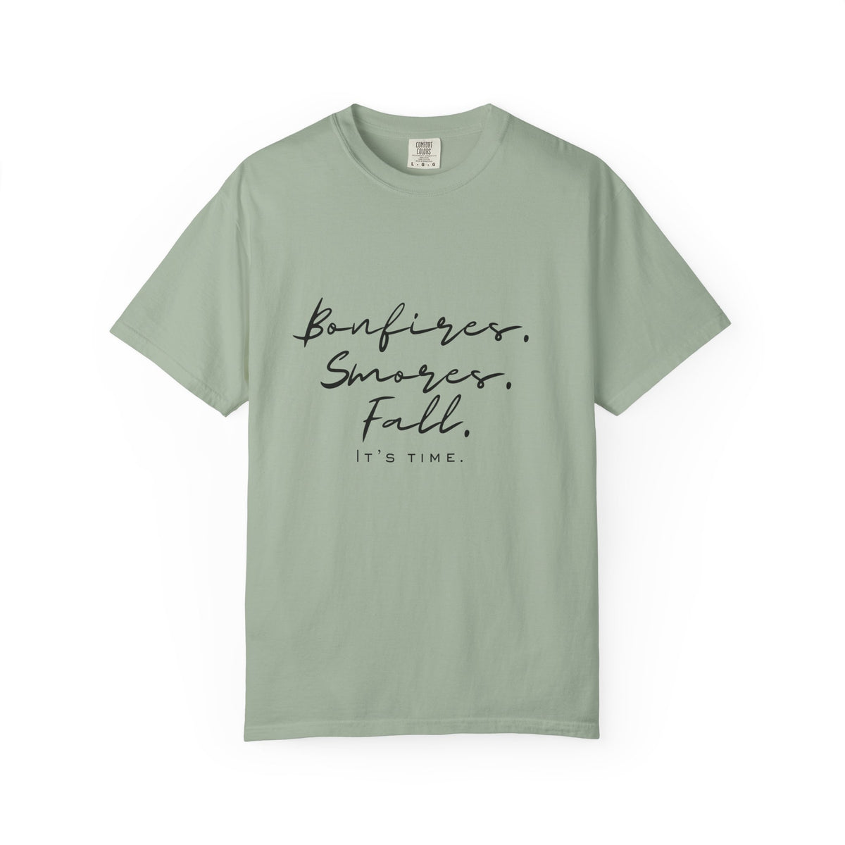 Fall Vibes T-Shirt — "Bonfires. S'mores. Fall. It's Time."