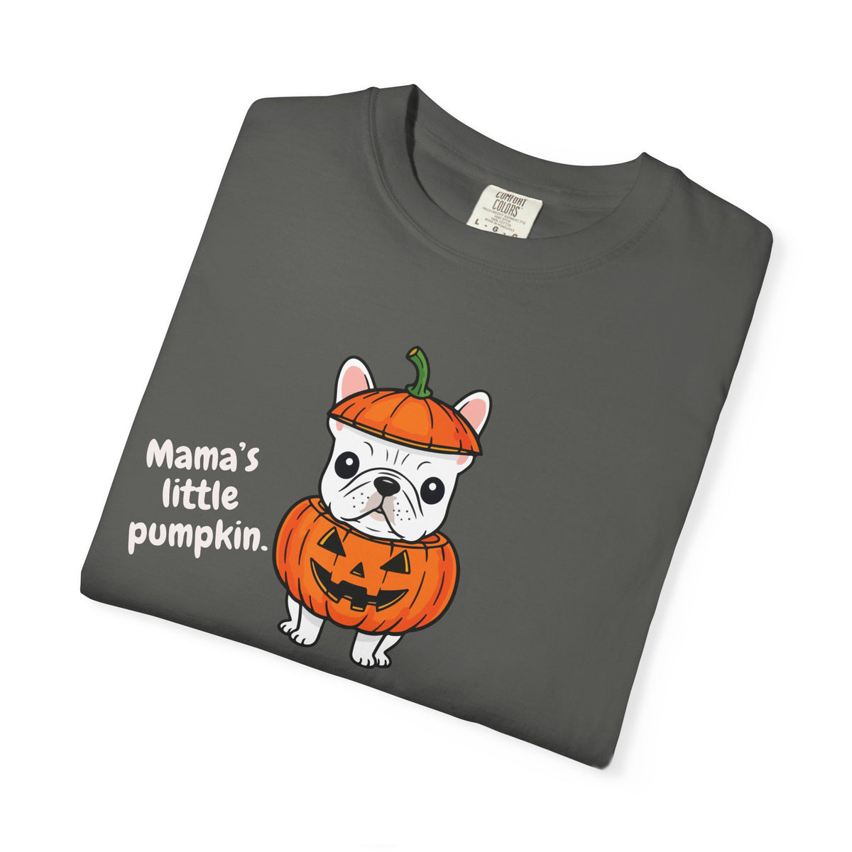 Mama's Little Pumpkin Dog T-Shirt — Cute Halloween Puppy Tee