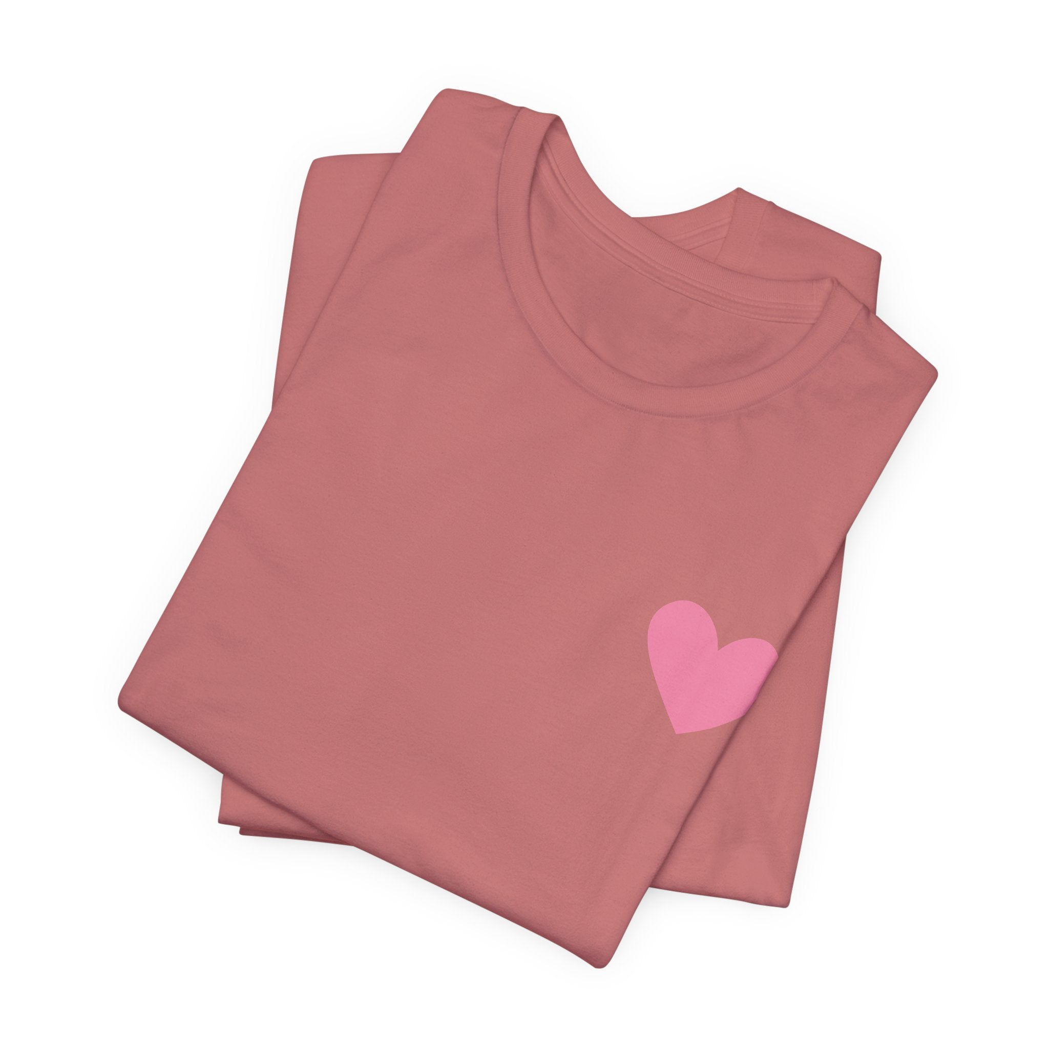 Heart Club Tee — Cute Strawberry Stamps Graphic Shirt (Where Hearts Connect)