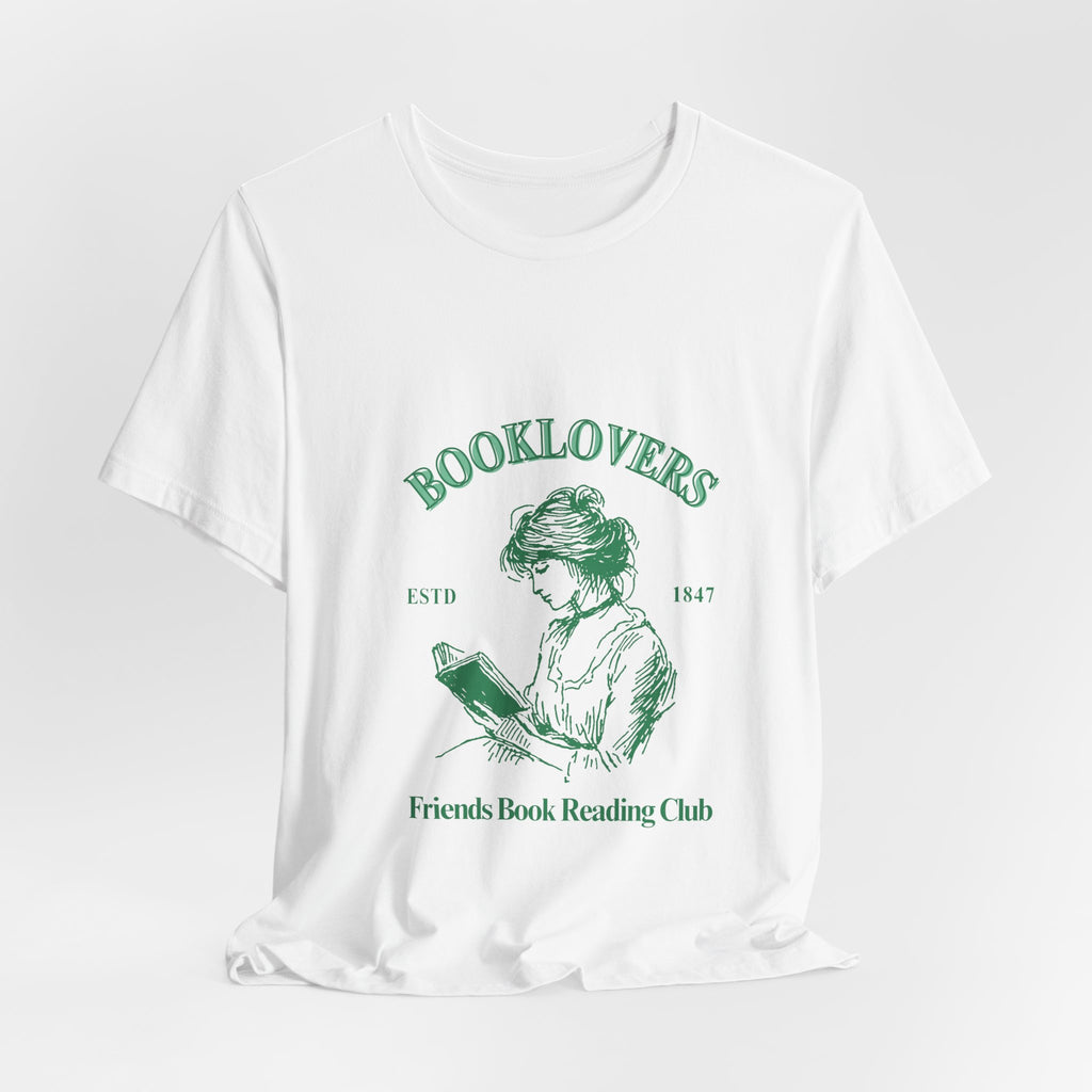 Booklovers Tee — Vintage ‘Friends Book Reading Club’ Graphic Shirt