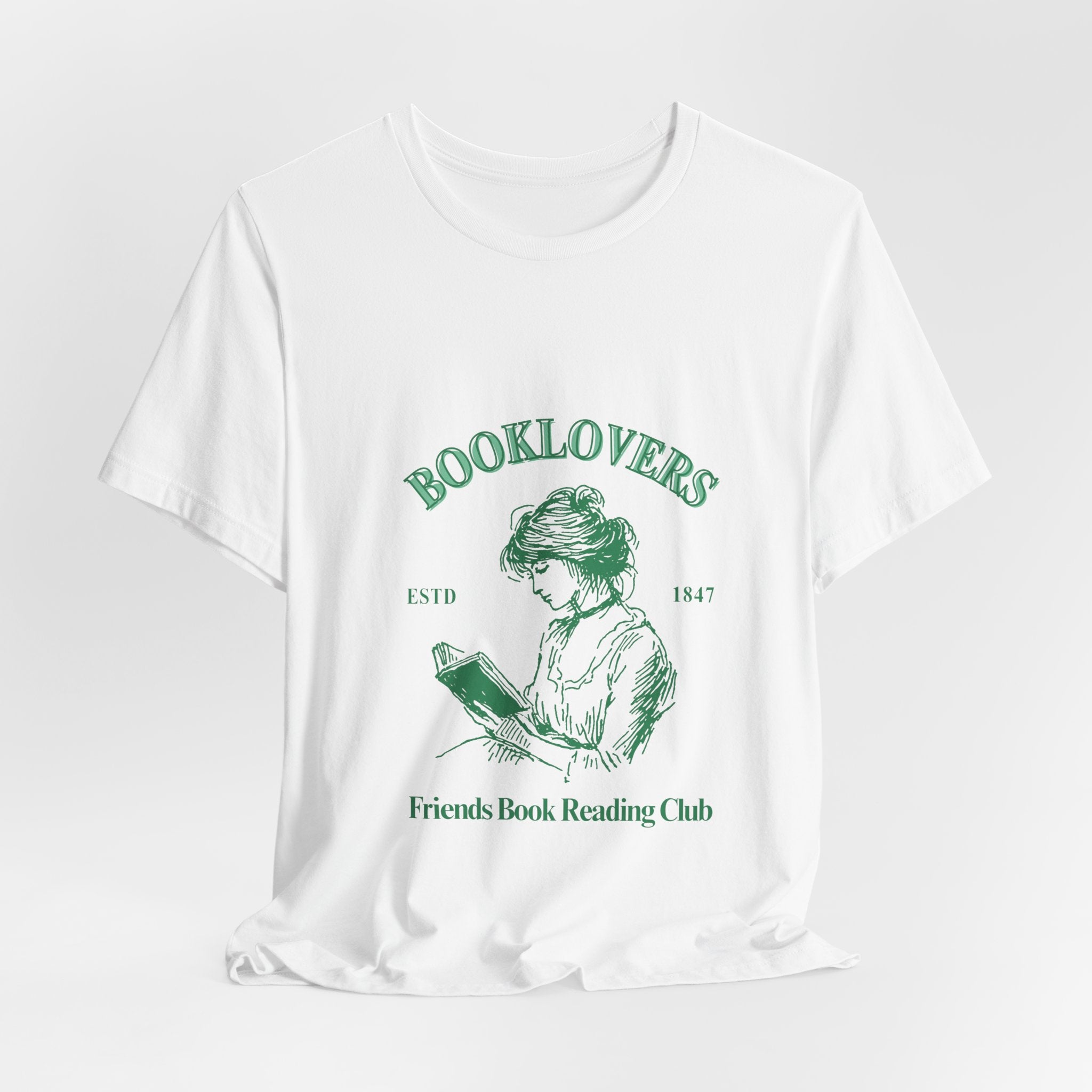Booklovers Tee — Vintage ‘Friends Book Reading Club’ Graphic Shirt
