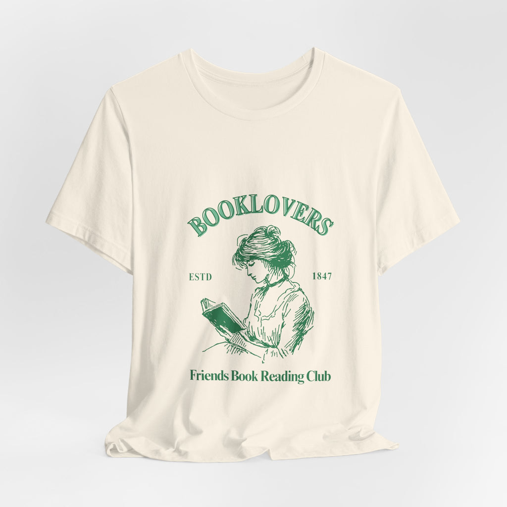 Booklovers Tee — Vintage ‘Friends Book Reading Club’ Graphic Shirt