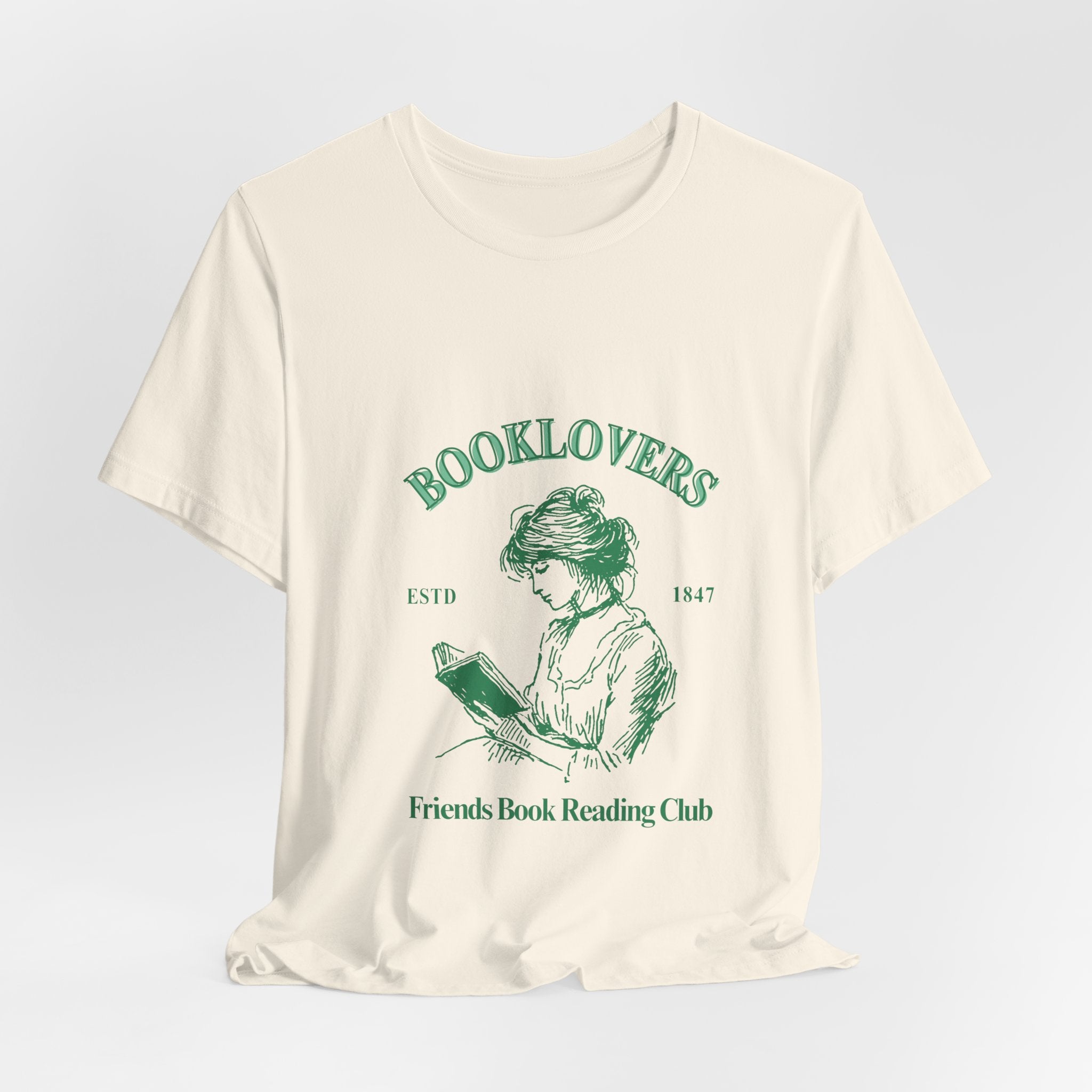 Booklovers Tee — Vintage ‘Friends Book Reading Club’ Graphic Shirt