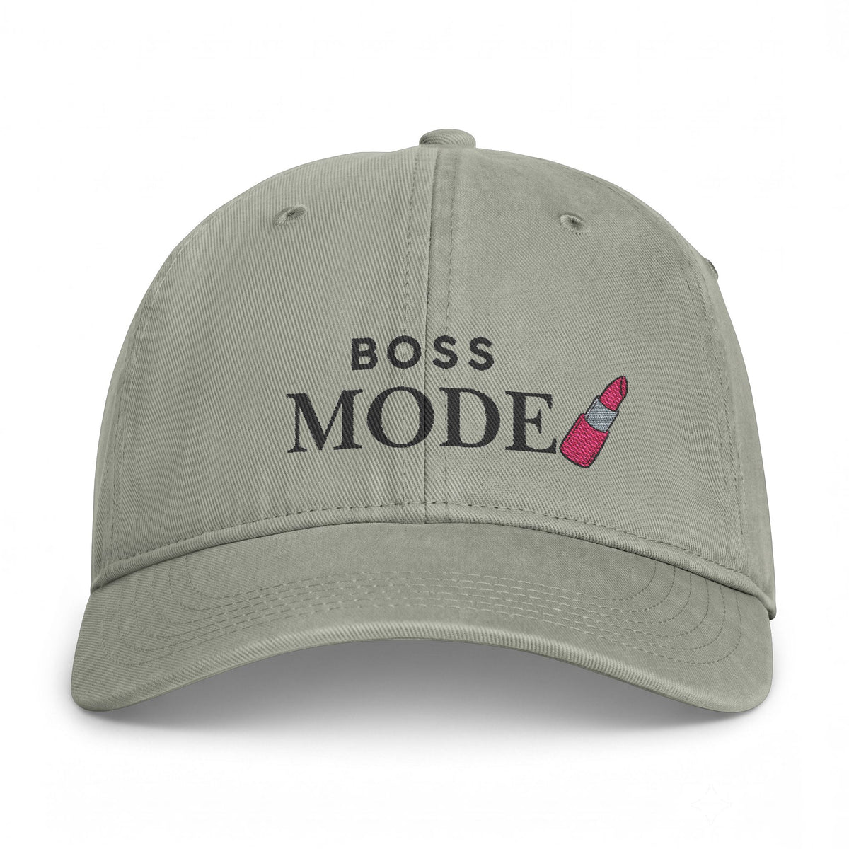 Boss Mode Coastal Washed Cap — Embroidered Flamingo & Pineapple Beach Hat