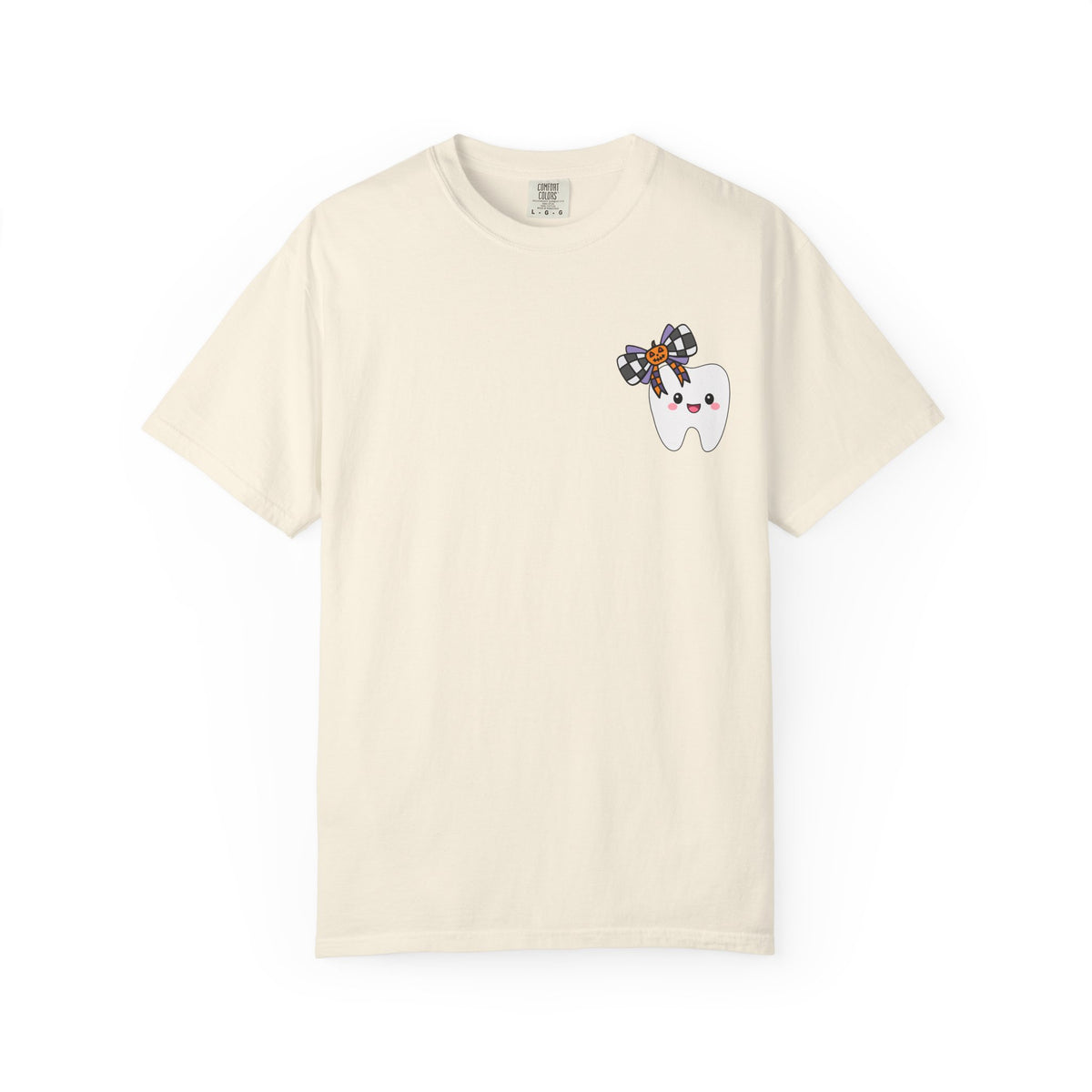 Hello Fall Tooth T-Shirt — Cute Dental Pumpkin & Coffee Autumn Tee