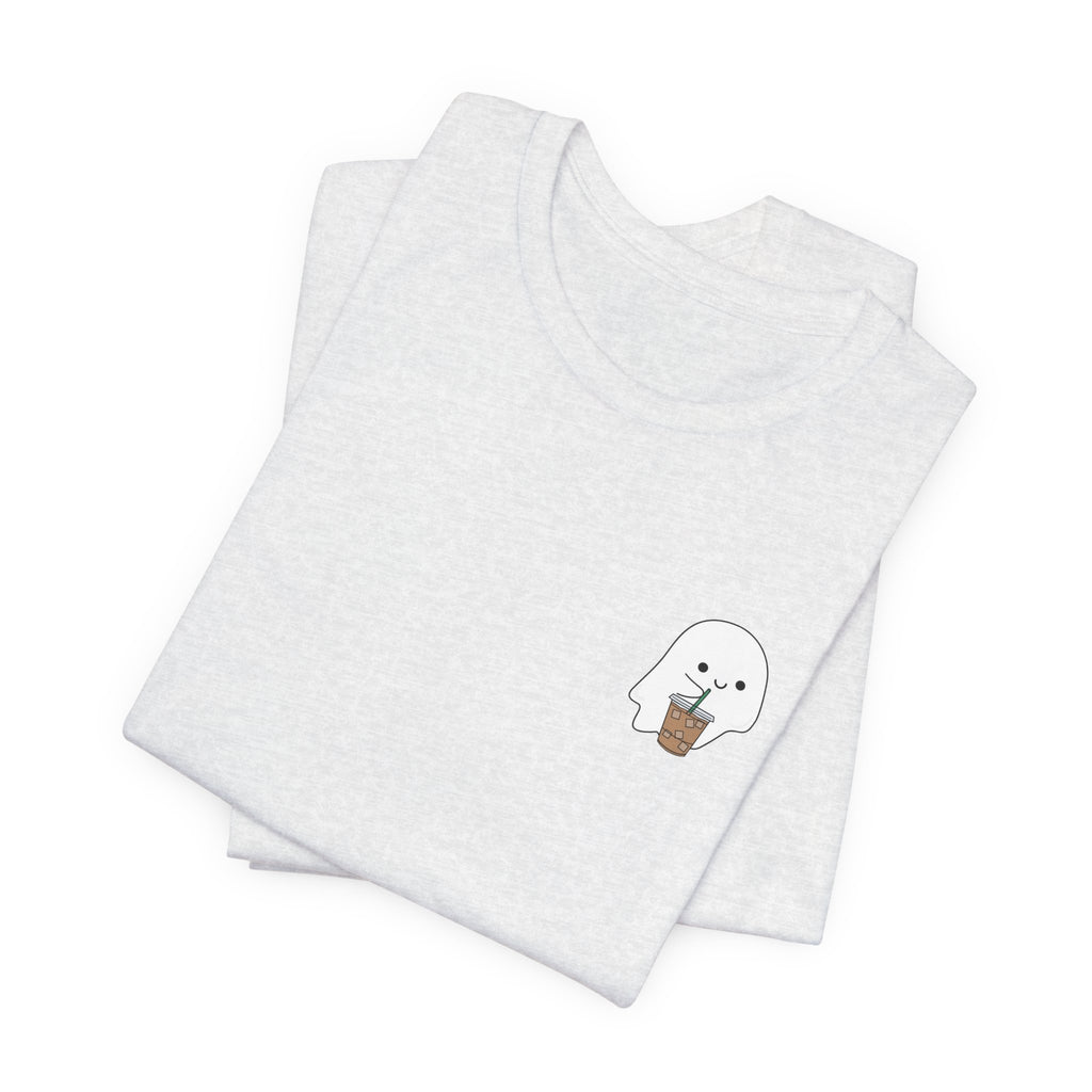 Seal with Coffee T-Shirt — Cute Minimal Pocket Graphic Tee