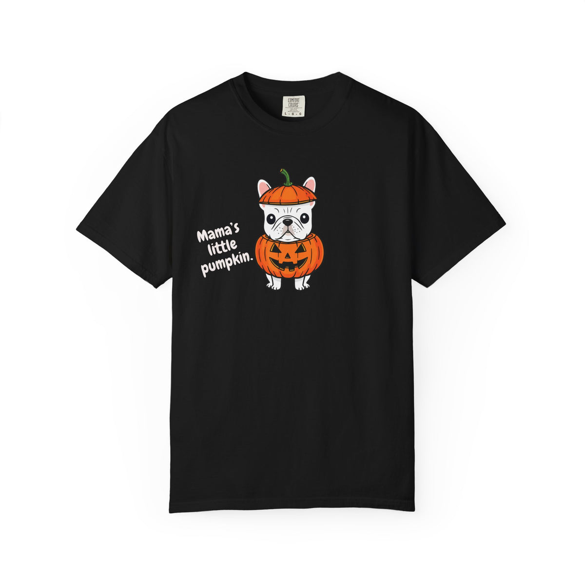 Mama's Little Pumpkin Dog T-Shirt — Cute Halloween Puppy Tee