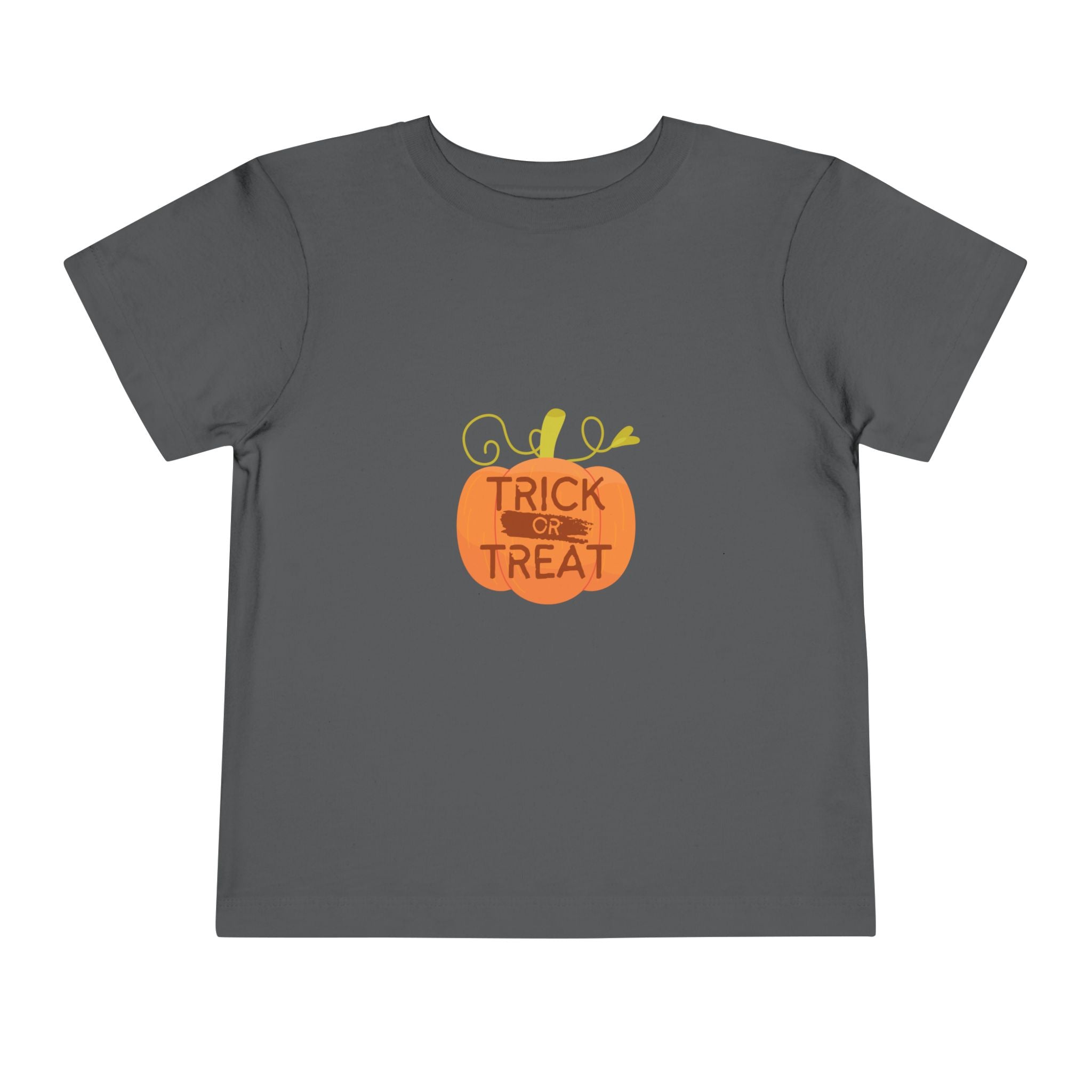 Toddler Tee — "Trick or Treat" Pumpkin Halloween Shirt