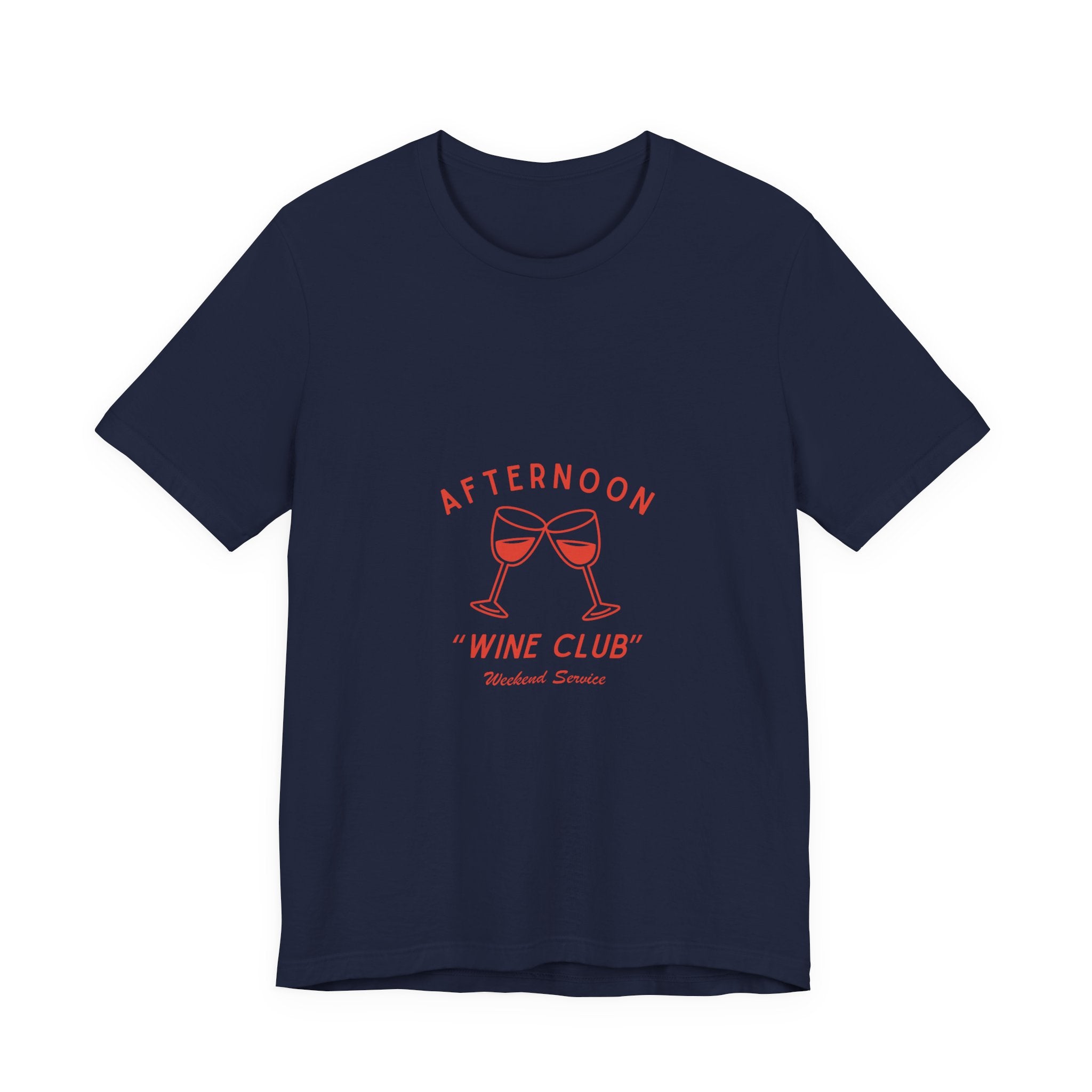 Afternoon Wine Club Tee — Vintage Wine Glasses Graphic Shirt