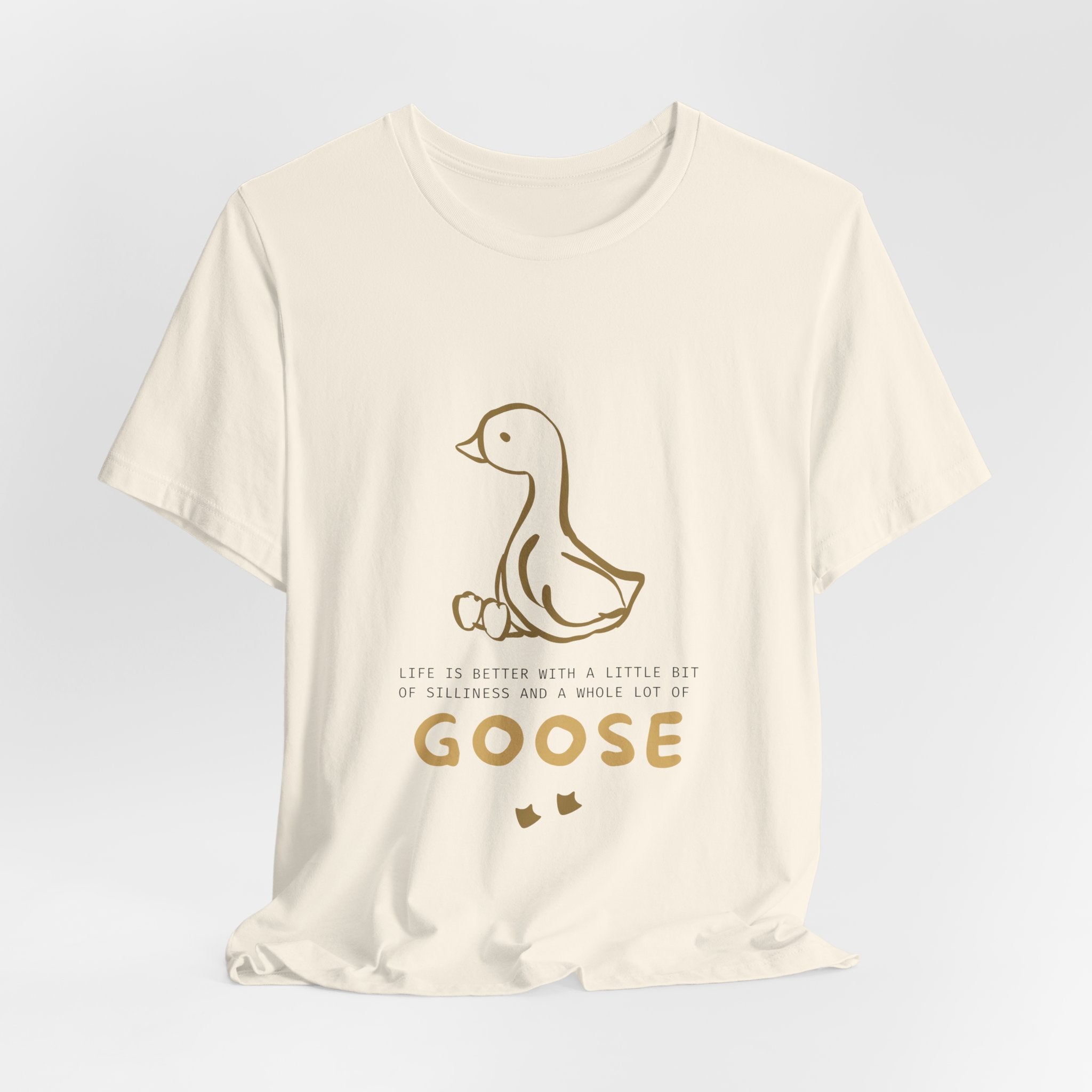 Goose Graphic Tee – Cute Minimal Duckling Design