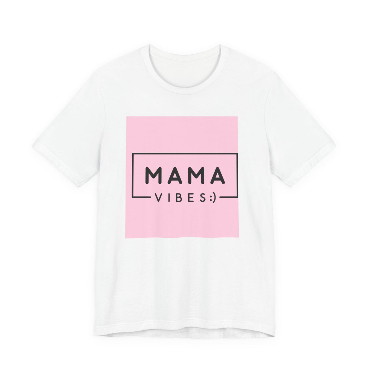 Mama Vibes Pink Graphic Tee – Mothers Day Casual T‑Shirt