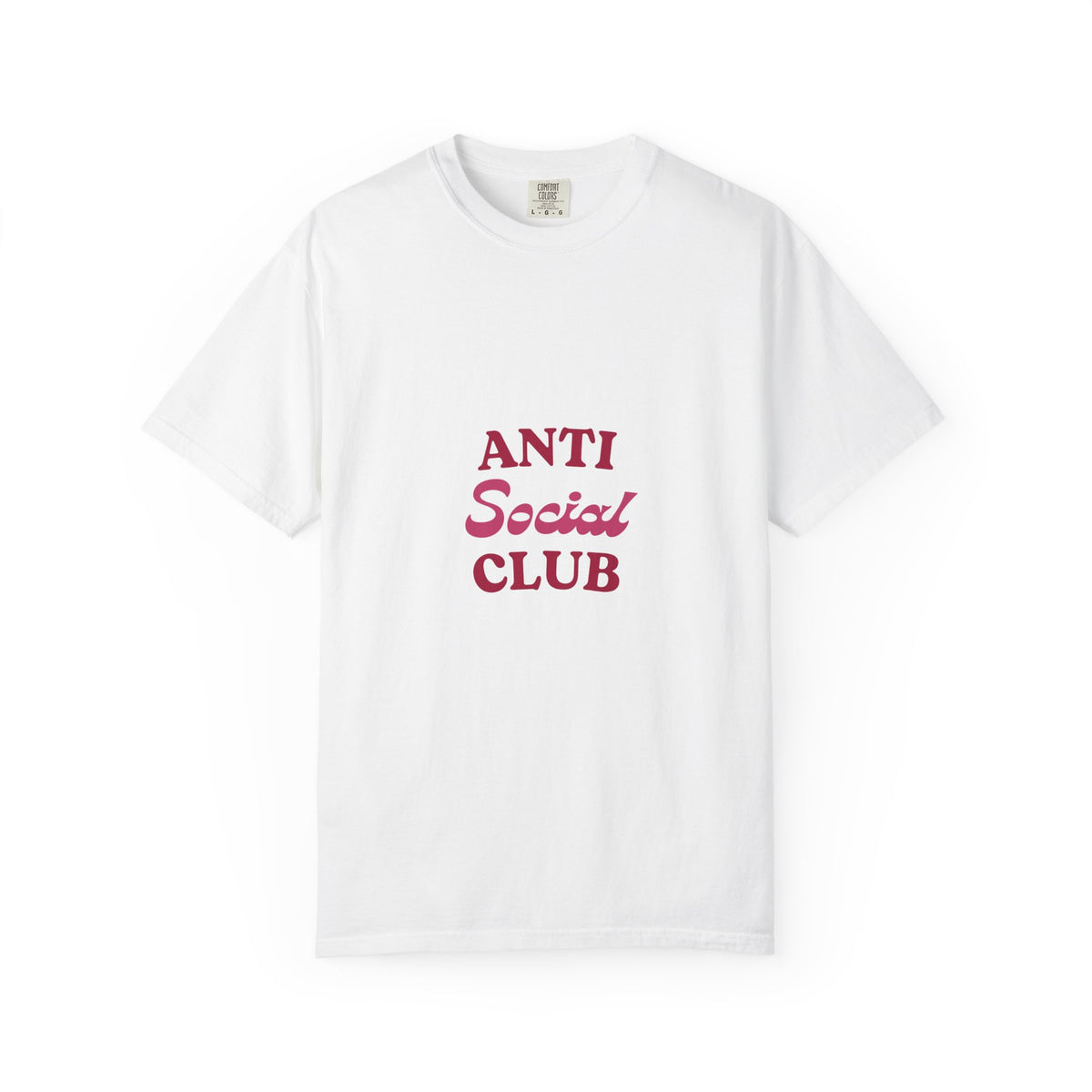Anti Social Club T-Shirt — Minimalist Retro Red Graphic Tee
