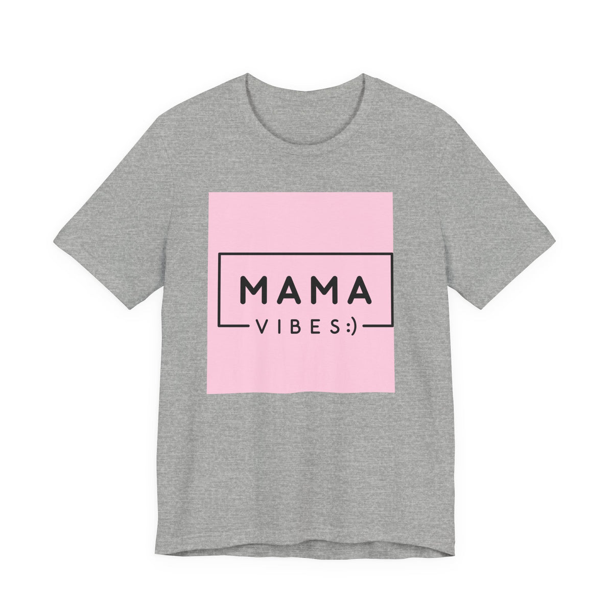 Mama Vibes Pink Graphic Tee – Mothers Day Casual T‑Shirt