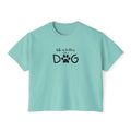 Dog Lover Boxy Tee — “Life Is Better With Dog” Cute Paw Graphic