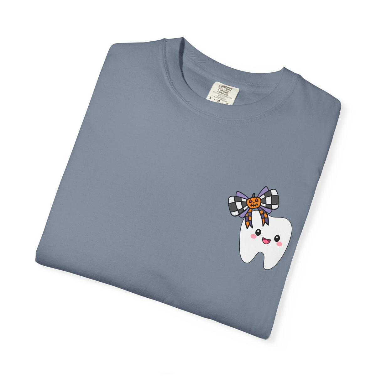 Hello Fall Tooth T-Shirt — Cute Dental Pumpkin & Coffee Autumn Tee