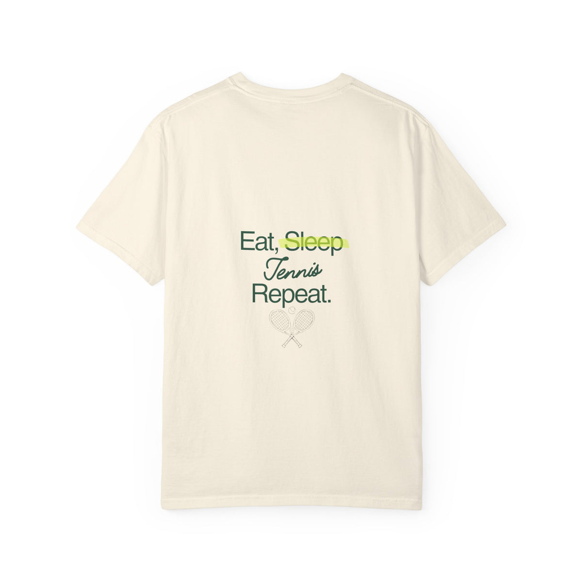 T-Shirt — "Eat, Sleep, Tennis, Repeat" Graphic Tee