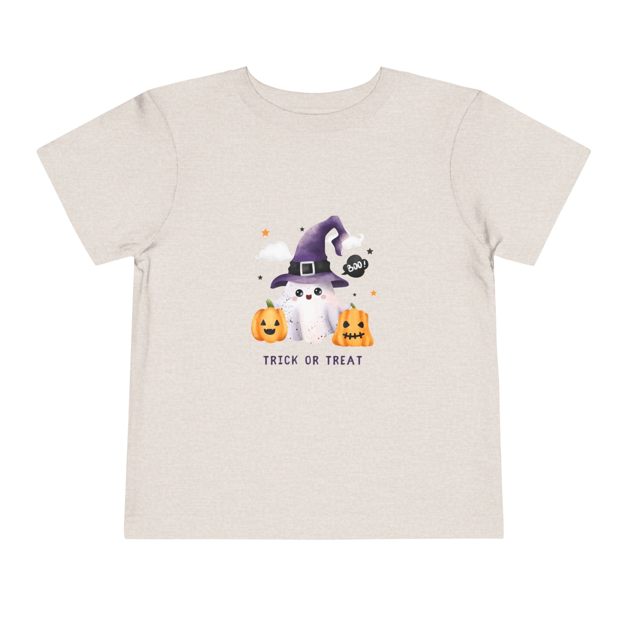 Toddler Tee — Cute Halloween Gnome with Pumpkins, "Trick or Treat"