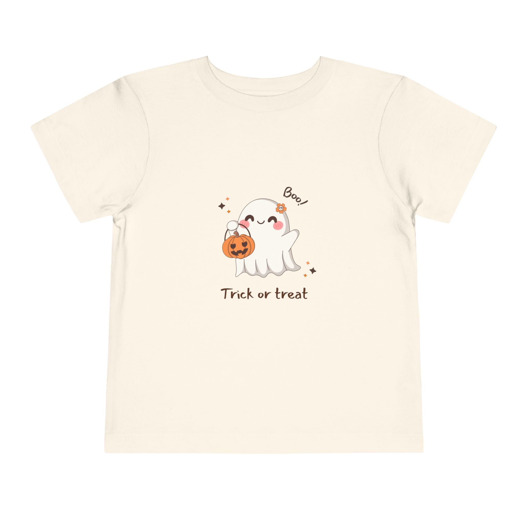 Toddler Tee — Cute Ghost ‘Trick or Treat’ Halloween Shirt