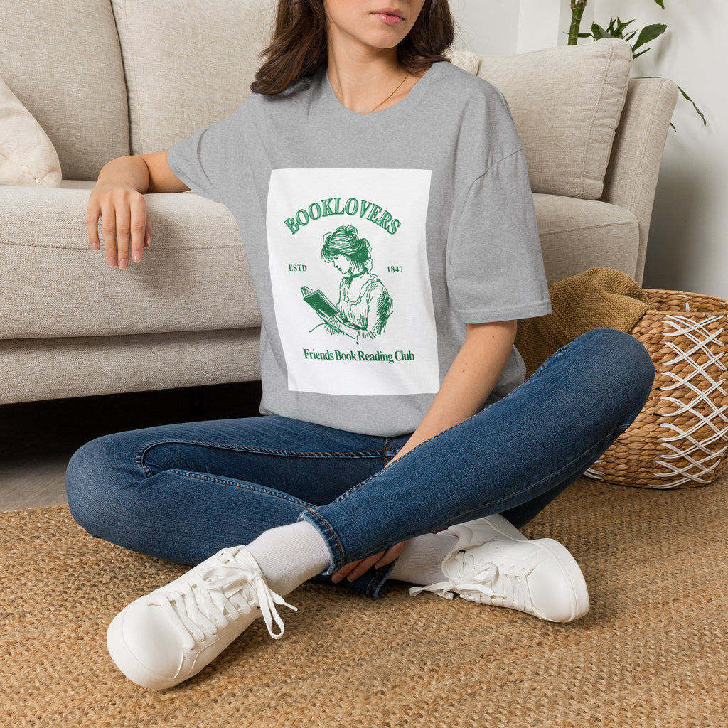 Booklovers T-Shirt — Vintage Reader Graphic Tee (Friends Beach Reading Club)