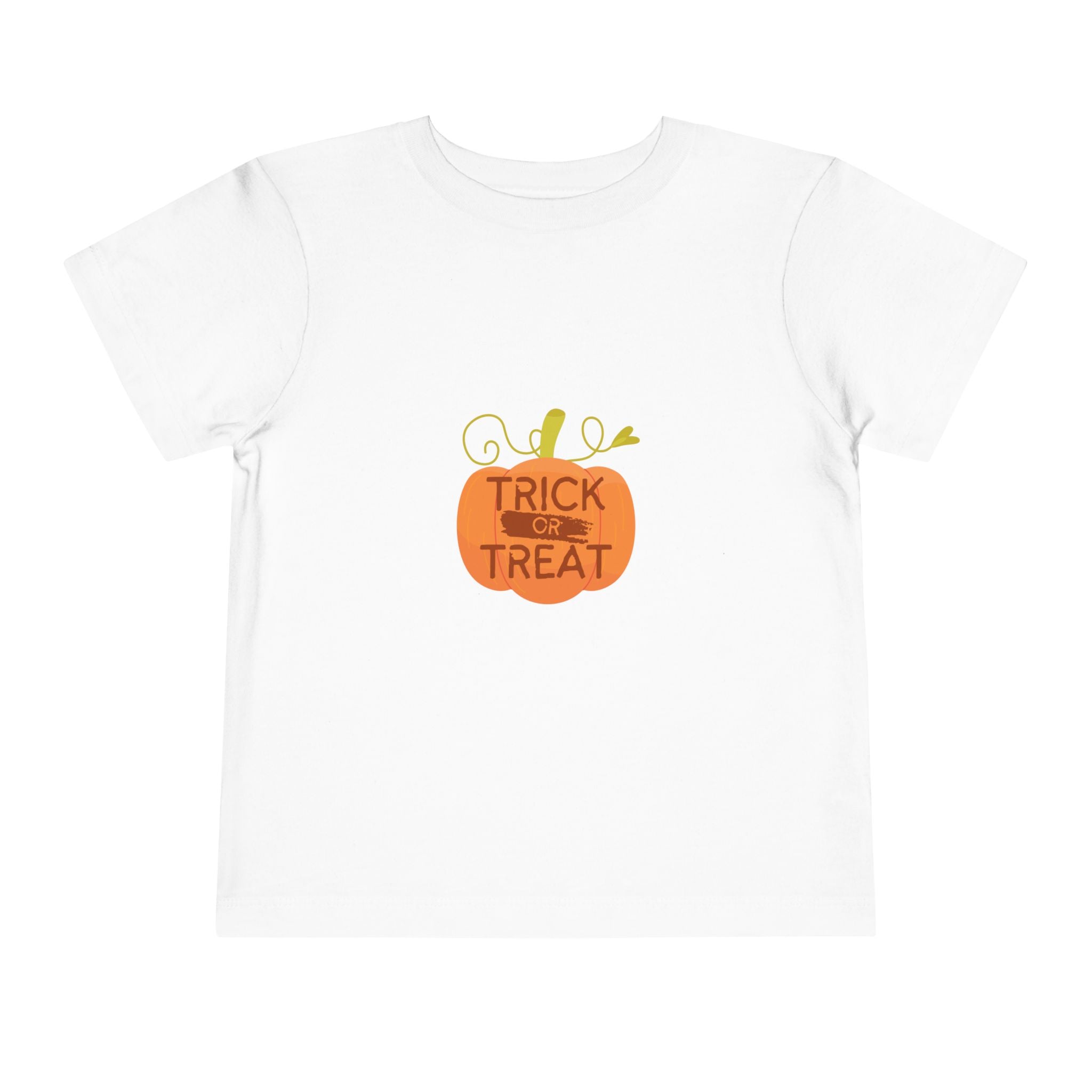 Toddler Tee — "Trick or Treat" Pumpkin Halloween Shirt