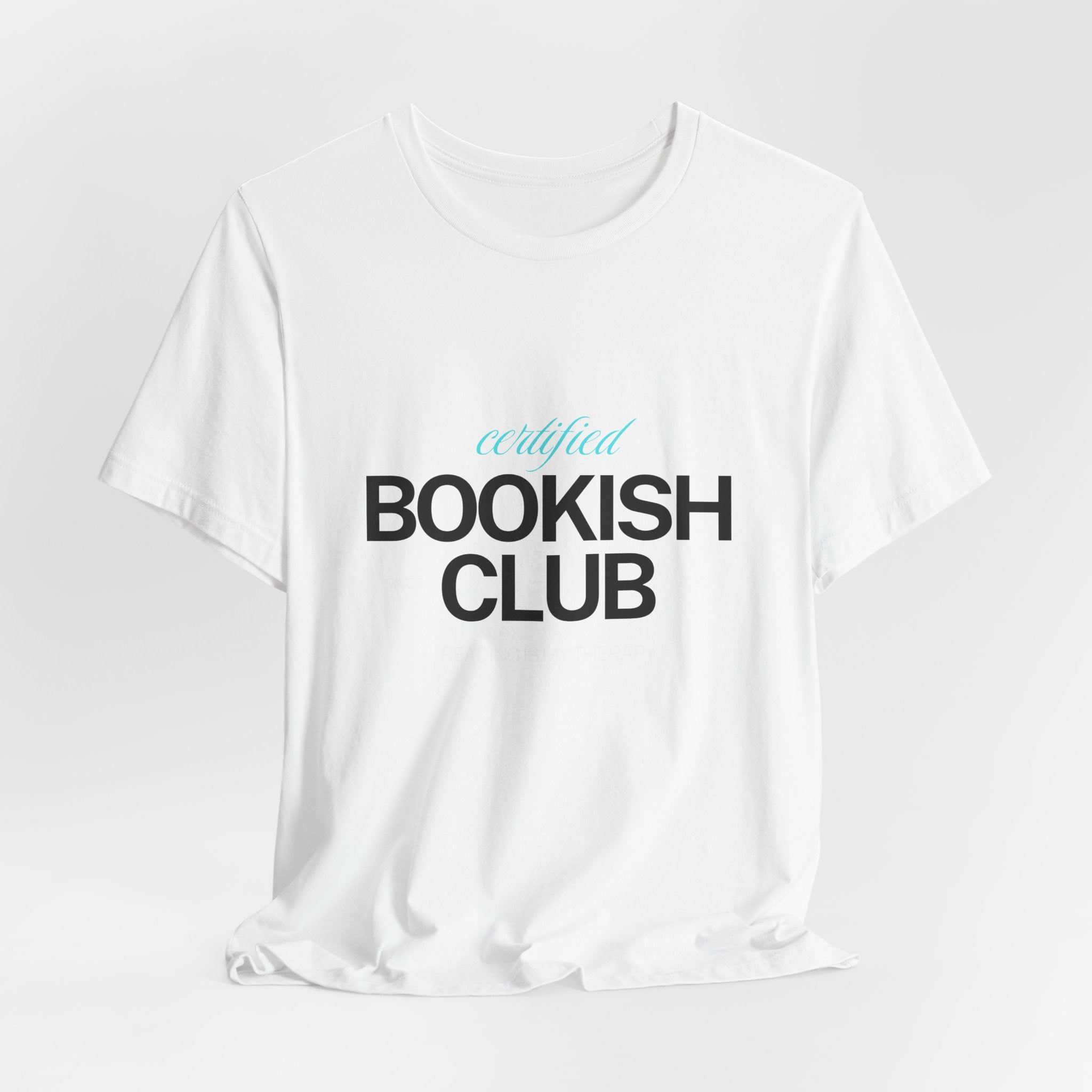 Bookish Club T-Shirt – 'Certified Bookish Club' Minimal Literary Tee