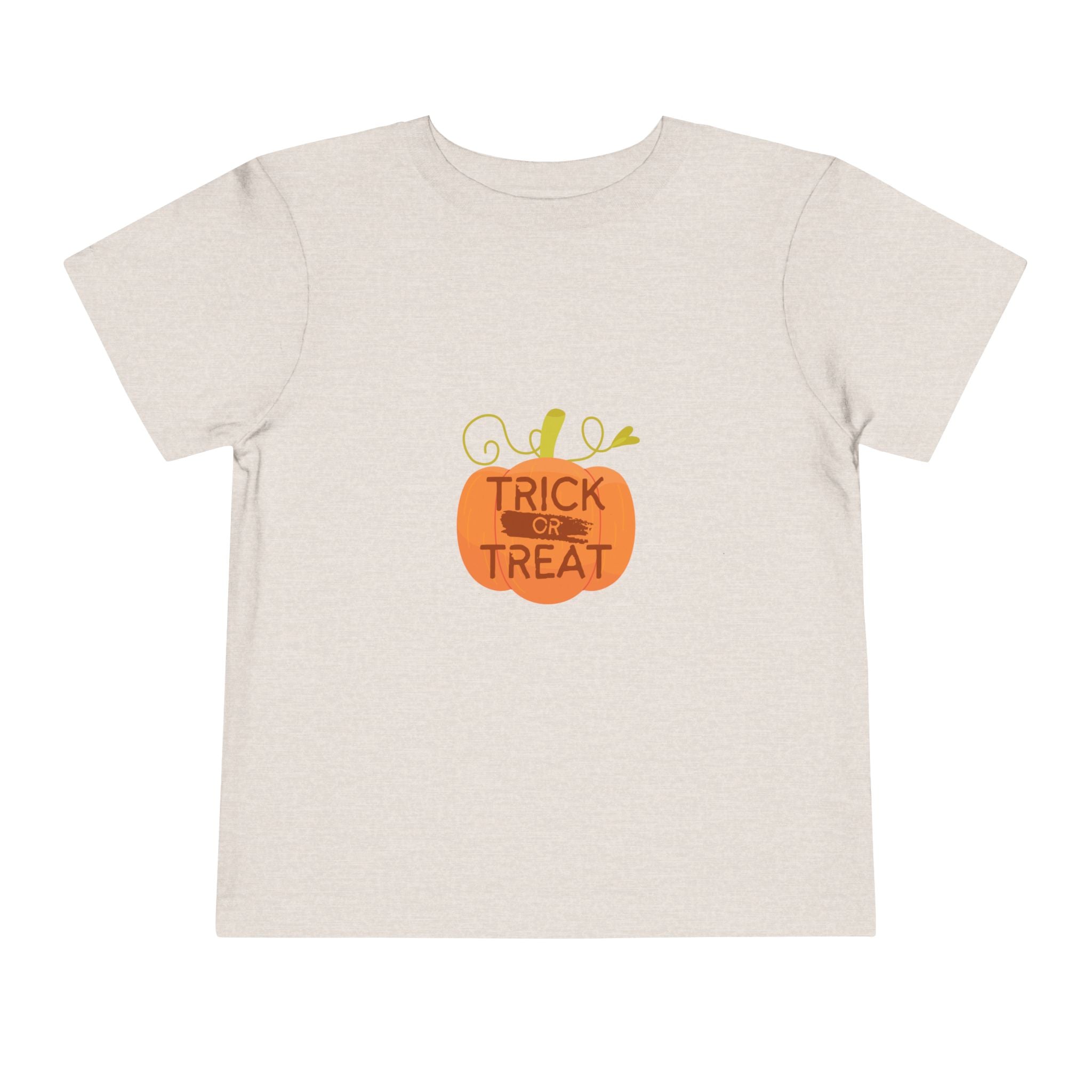 Toddler Tee — "Trick or Treat" Pumpkin Halloween Shirt