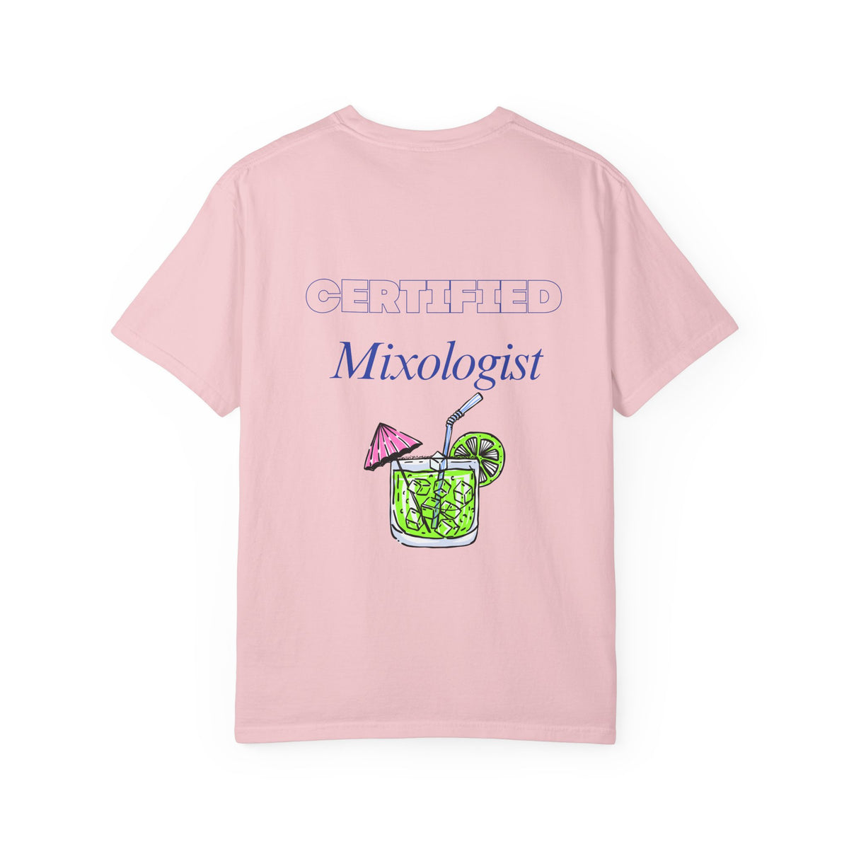 Certified Mixologist T-Shirt — I Like My Drink With An Umbrella Cocktail Tee