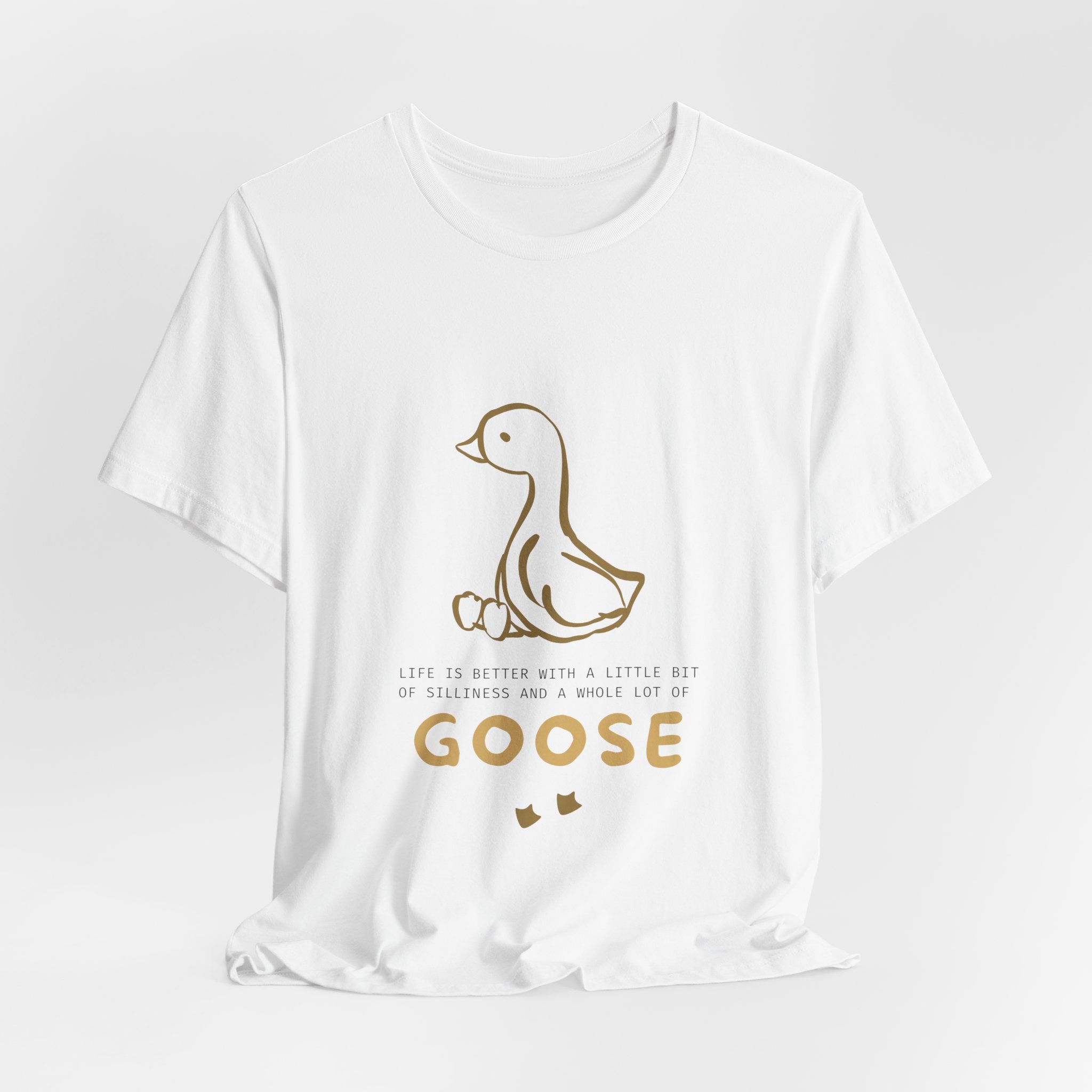 Goose Graphic Tee – Cute Minimal Duckling Design