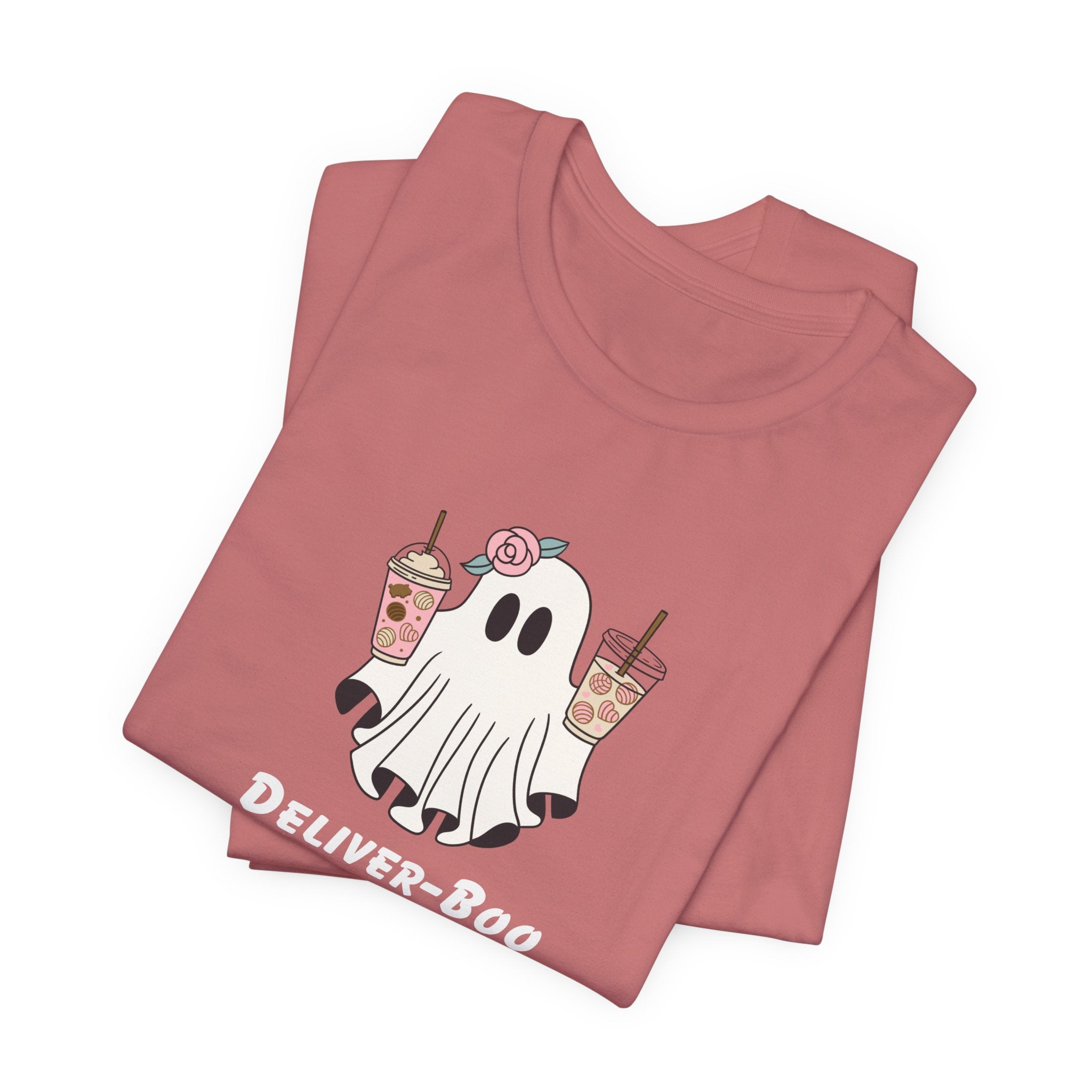 Deliver-Boo Ghost Tee – Cute Halloween Coffee T-Shirt