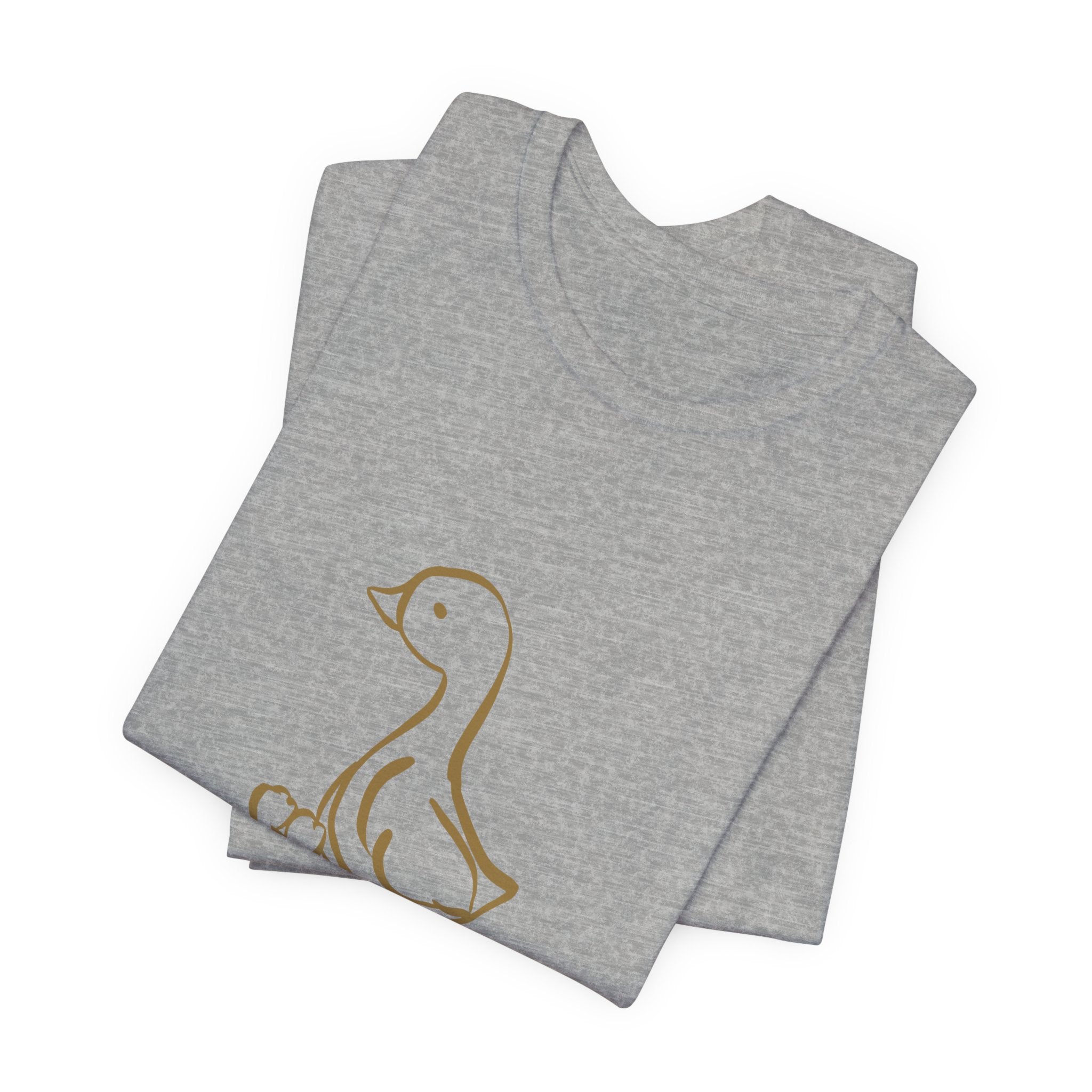 Goose Graphic Tee – Cute Minimal Duckling Design