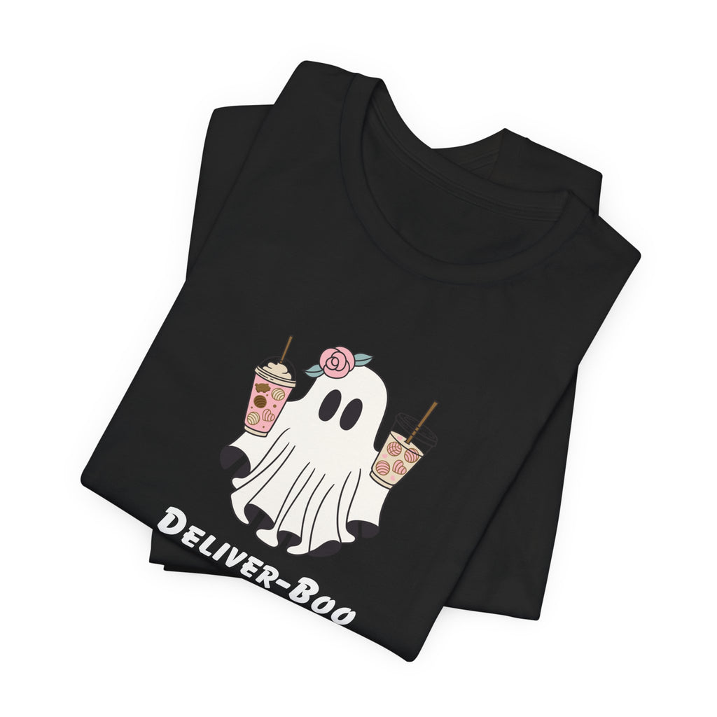 Deliver-Boo Ghost Tee – Cute Halloween Coffee T-Shirt